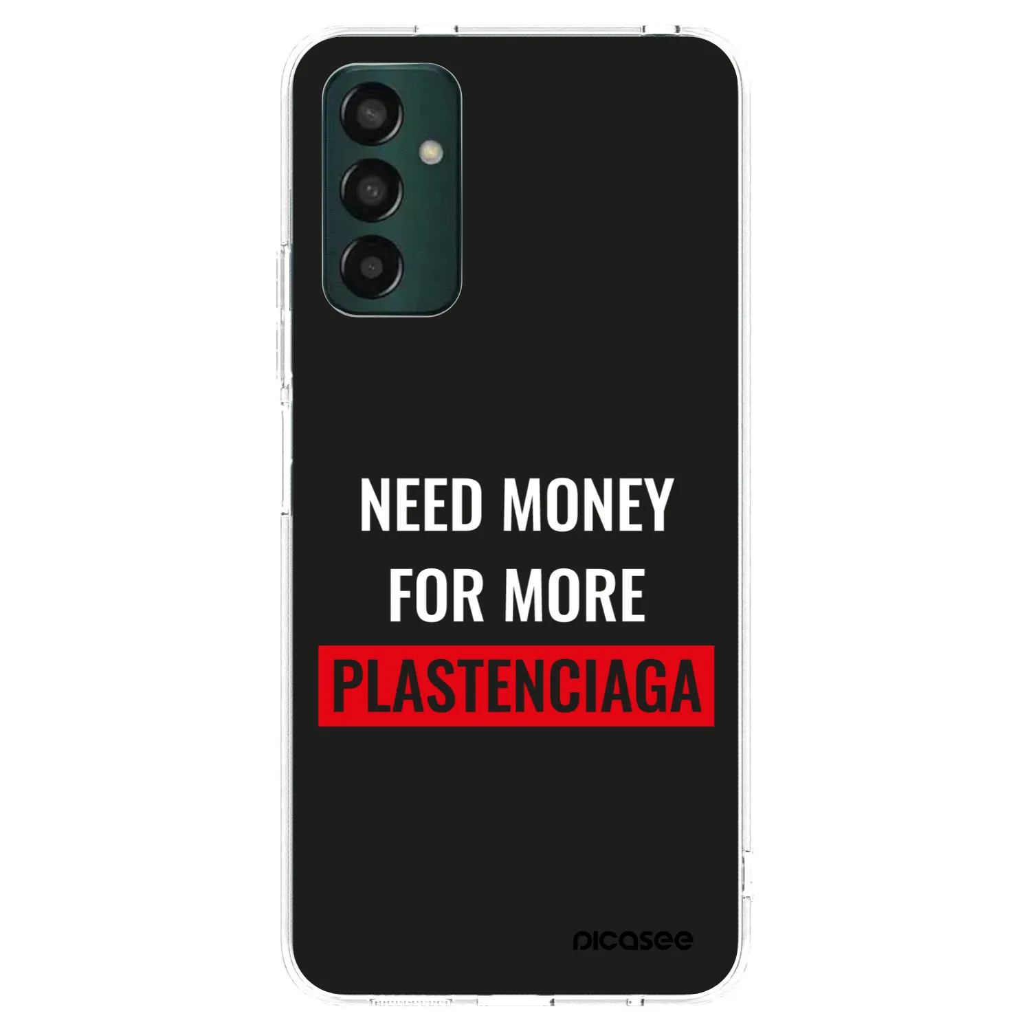 Picasee Samsung Galaxy M13 M135F Hülle - Transparentes Silikon - More PLASTENCIAGA