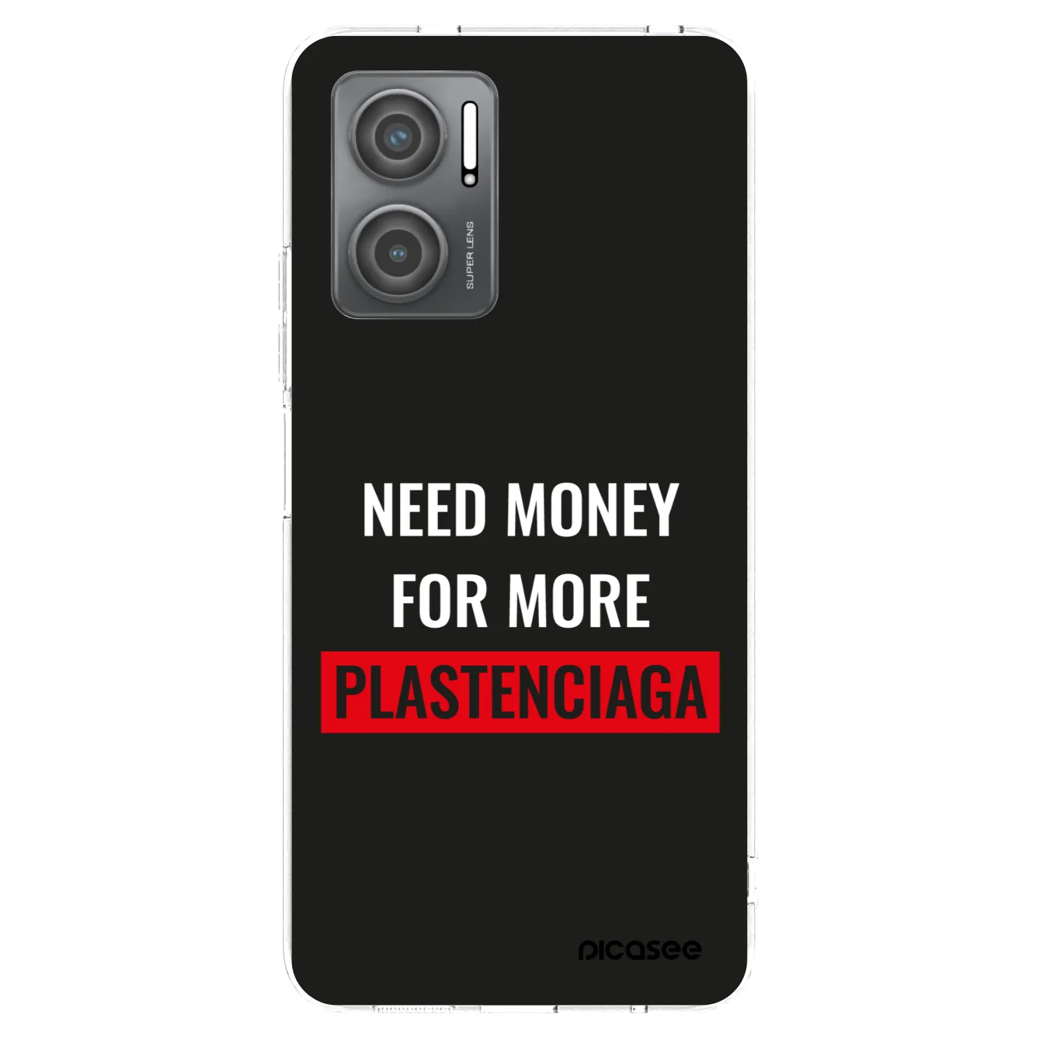 Picasee Xiaomi Redmi 10 5G Hülle - Transparentes Silikon - More PLASTENCIAGA