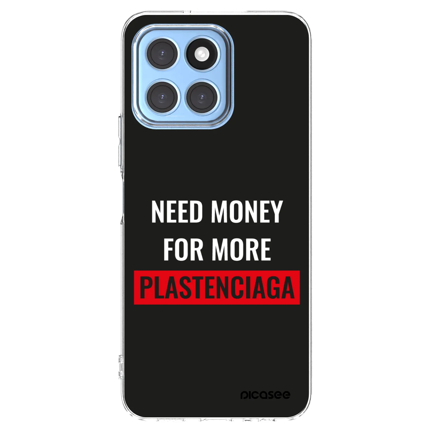 Picasee Honor X8 5G Hülle - Transparentes Silikon - More PLASTENCIAGA