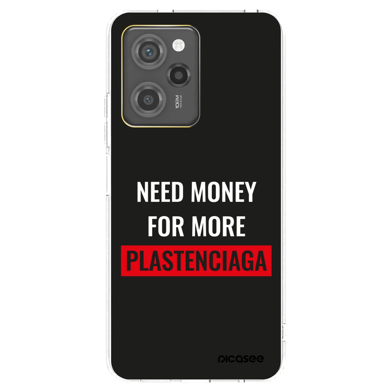 Picasee Xiaomi Poco X5 Pro Hülle - Transparentes Silikon - More PLASTENCIAGA