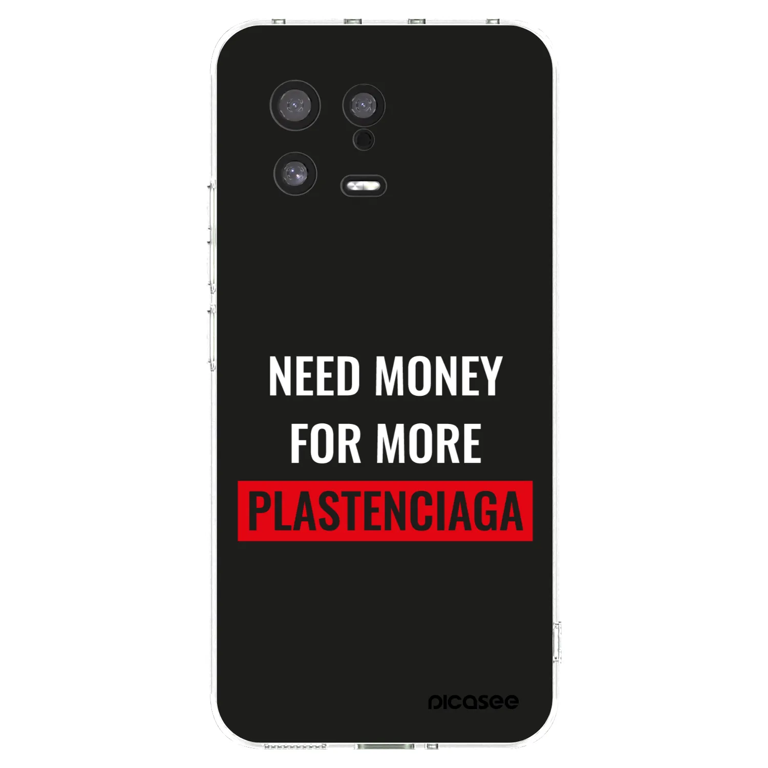 Picasee Xiaomi 13 Hülle - Transparentes Silikon - More PLASTENCIAGA