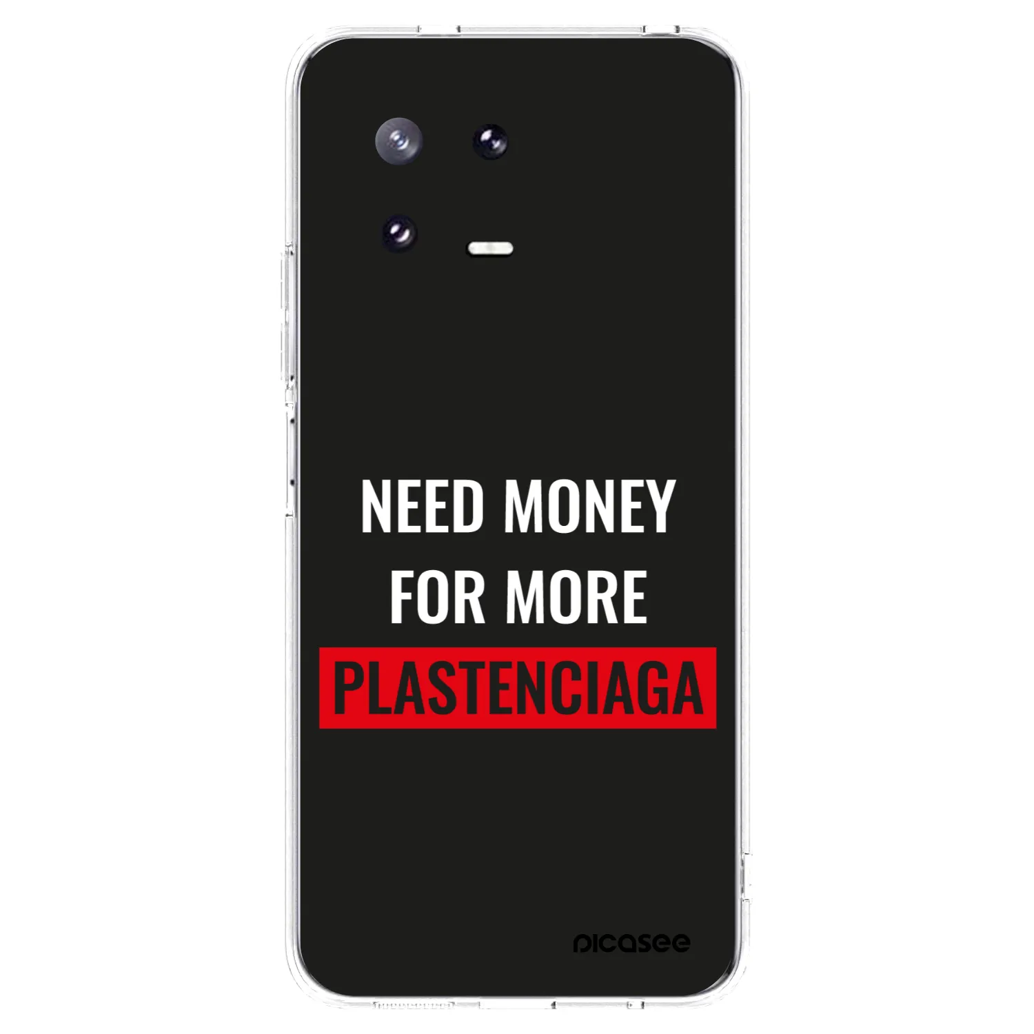 Picasee Xiaomi 13 Pro Hülle - Transparentes Silikon - More PLASTENCIAGA