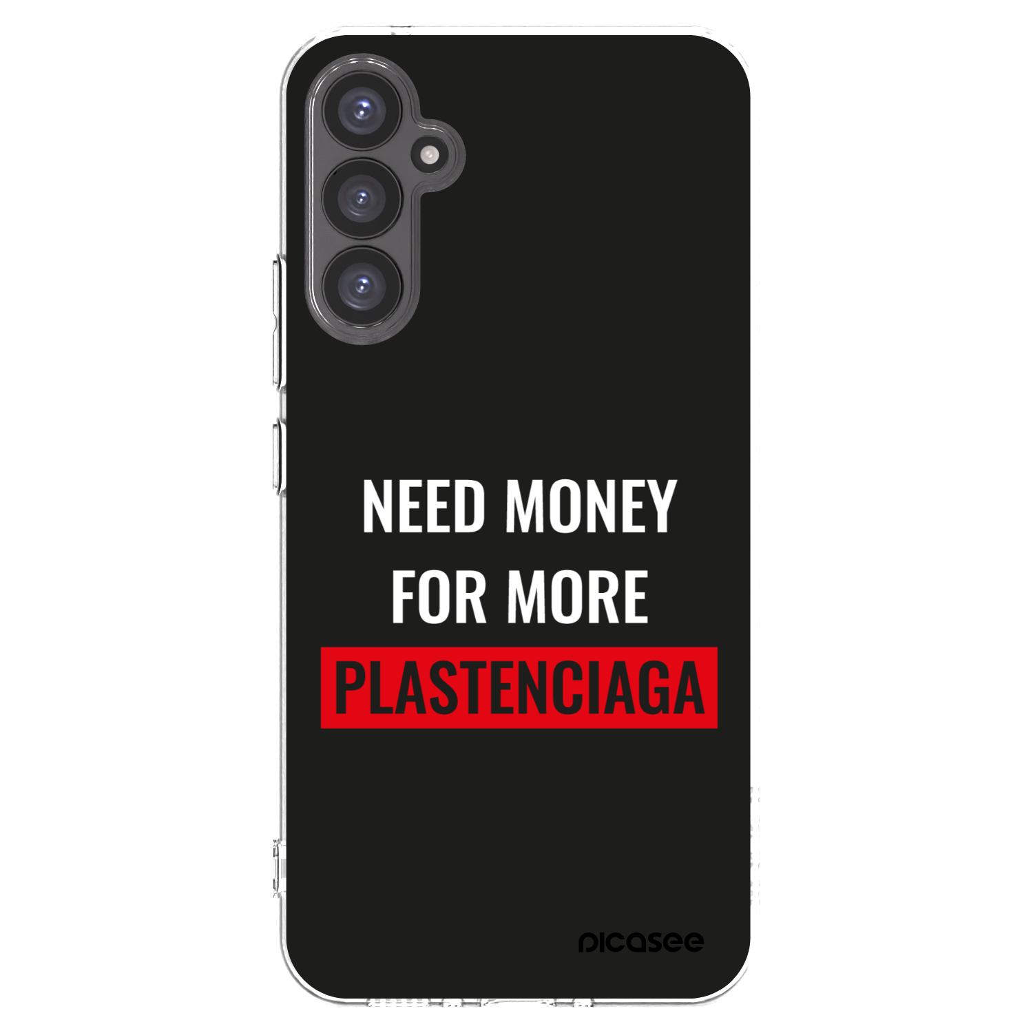 Picasee Samsung Galaxy A34 5G A346B Hülle - Transparentes Silikon - More PLASTENCIAGA