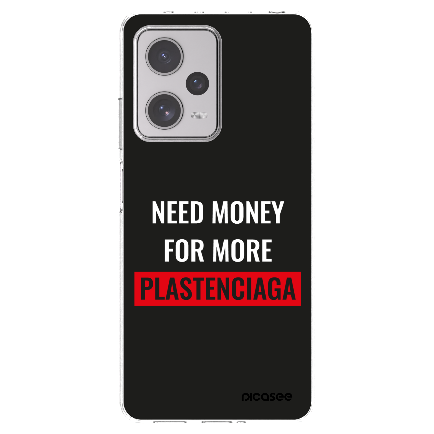 Picasee Xiaomi Redmi Note 12 Pro+ 5G Hülle - Transparentes Silikon - More PLASTENCIAGA