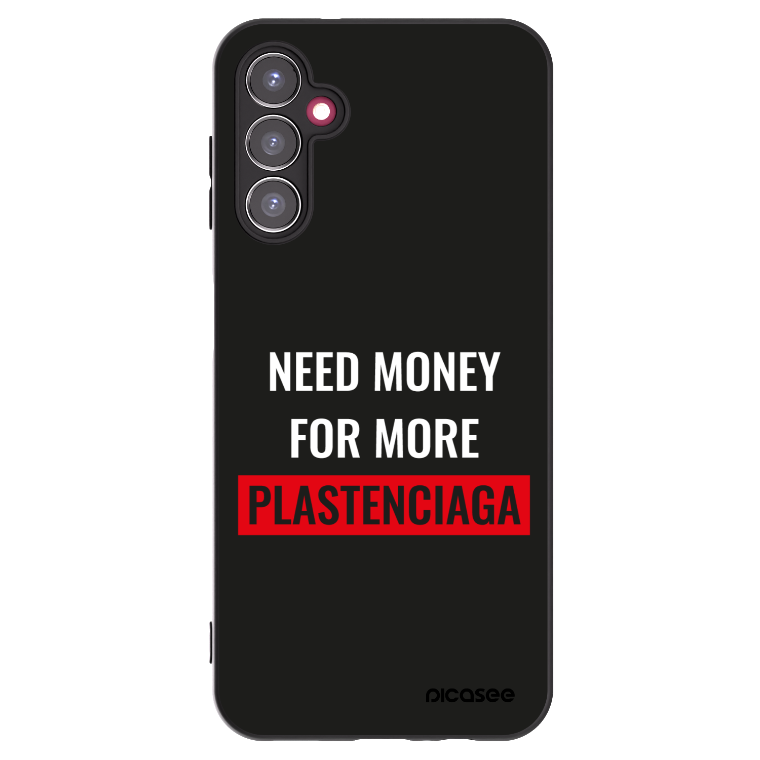 Picasee Samsung Galaxy A14 4G A145R Hülle - Schwarzes Silikon - More PLASTENCIAGA
