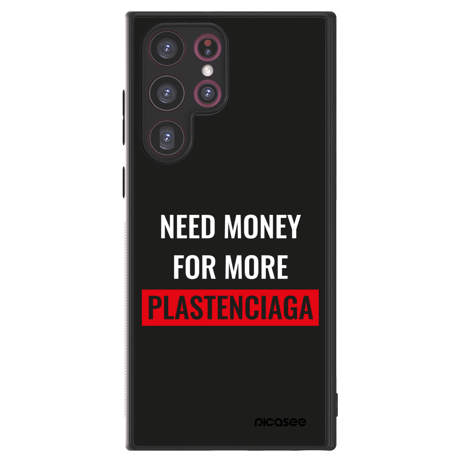 Picasee ULTIMATE CASE PowerShare für Samsung Galaxy S22 Ultra 5G - More PLASTENCIAGA