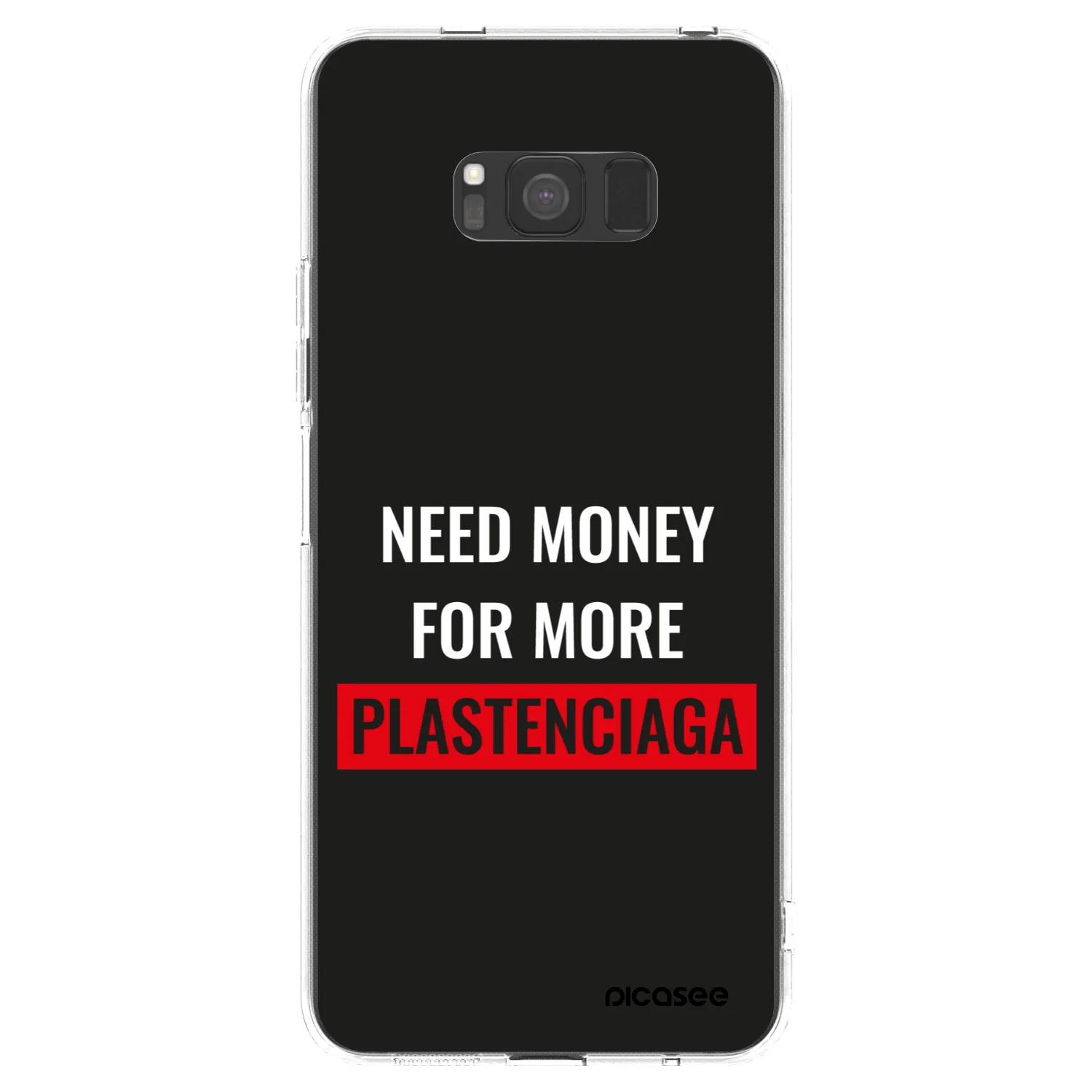 Picasee Samsung Galaxy S8 G950F Hülle - Transparentes Silikon - More PLASTENCIAGA