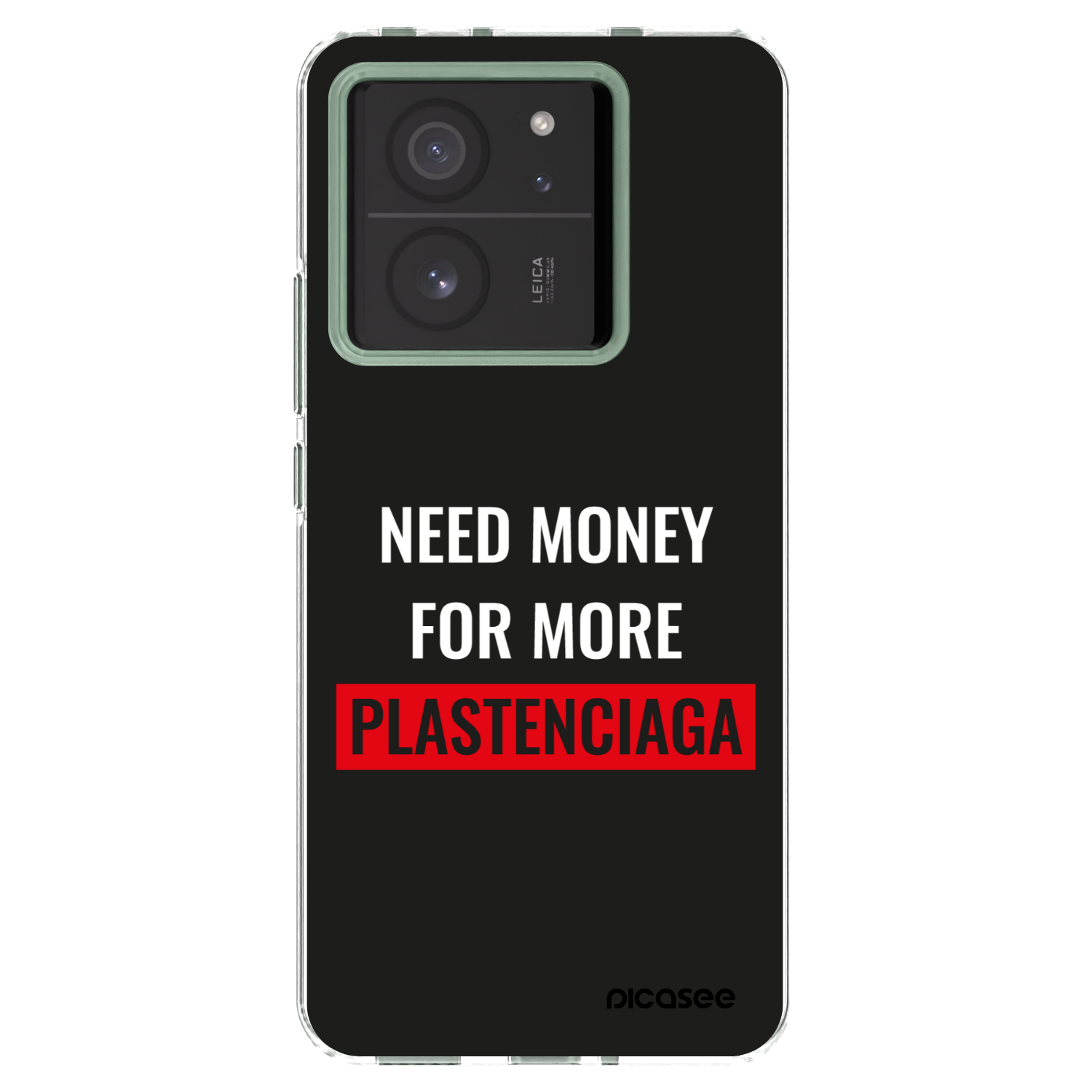 Picasee Xiaomi 13T Hülle - Transparentes Silikon - More PLASTENCIAGA