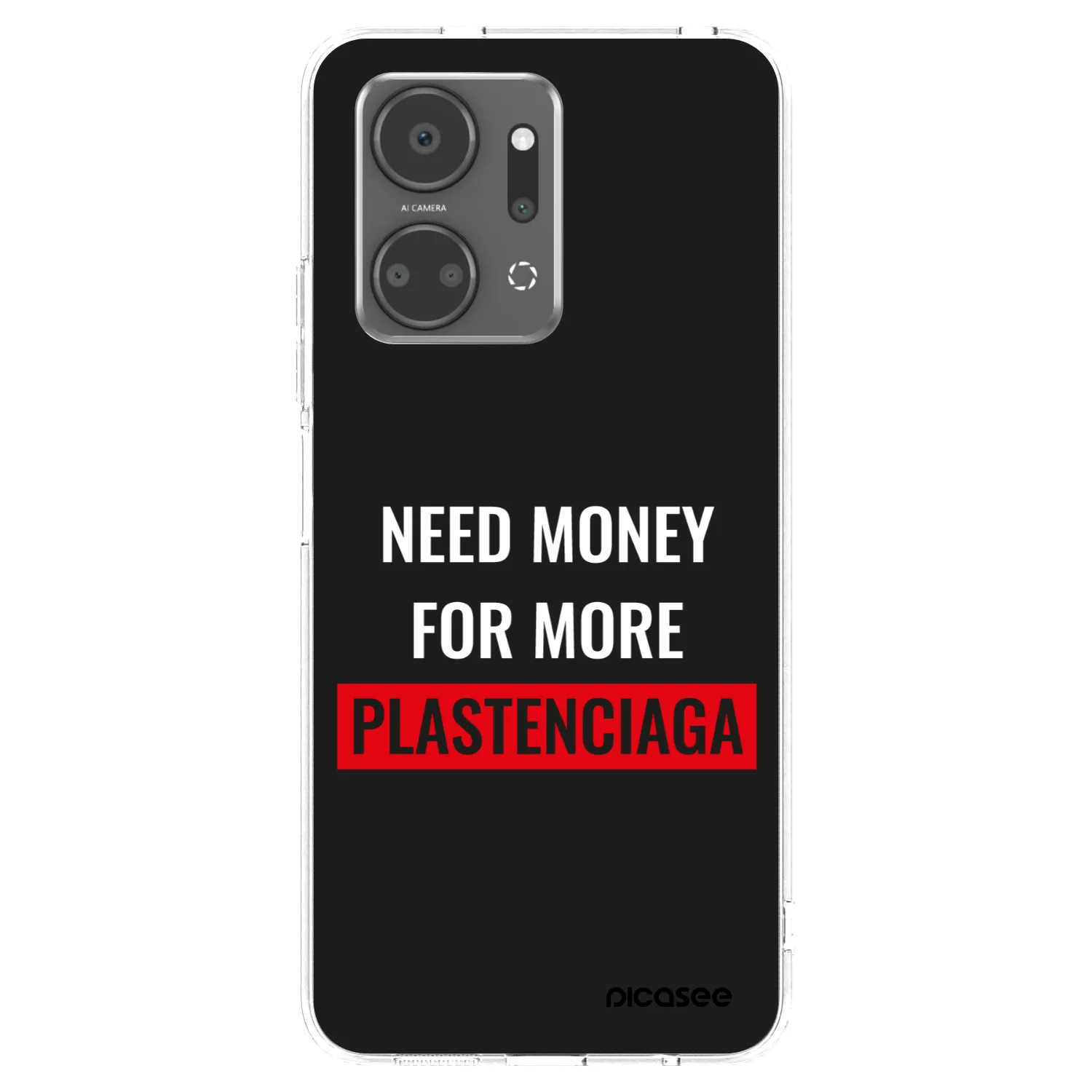 Picasee Honor X7a Hülle - Transparentes Silikon - More PLASTENCIAGA