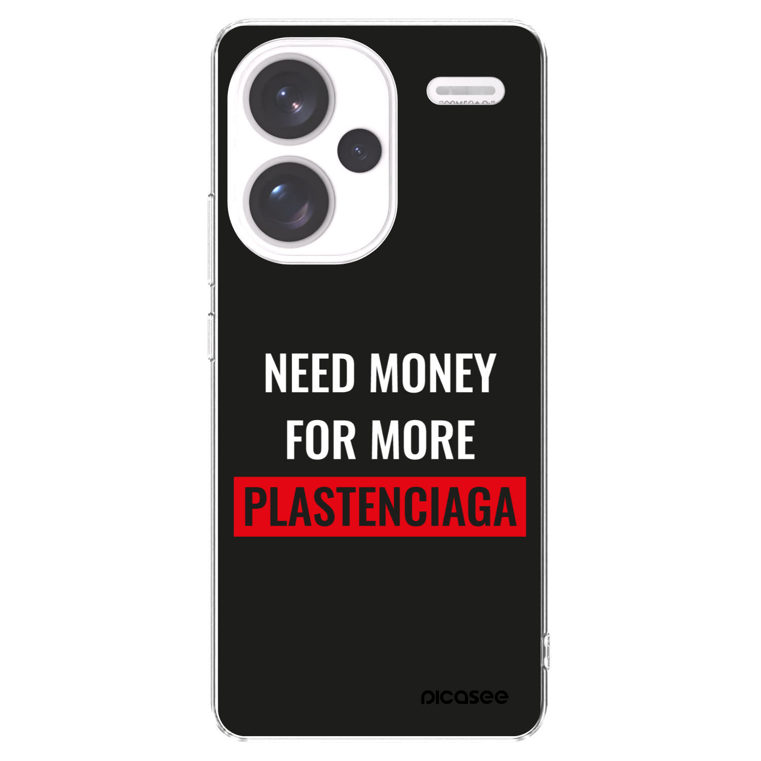 Picasee Xiaomi Redmi Note 13 Pro+ 5G Hülle - Transparentes Silikon - More PLASTENCIAGA