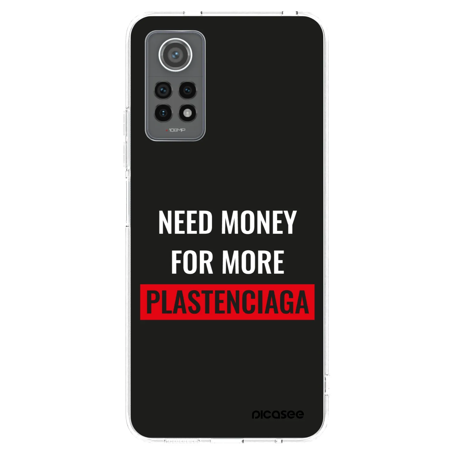Picasee Xiaomi Redmi Note 12 Pro 4G Hülle - Transparentes Silikon - More PLASTENCIAGA