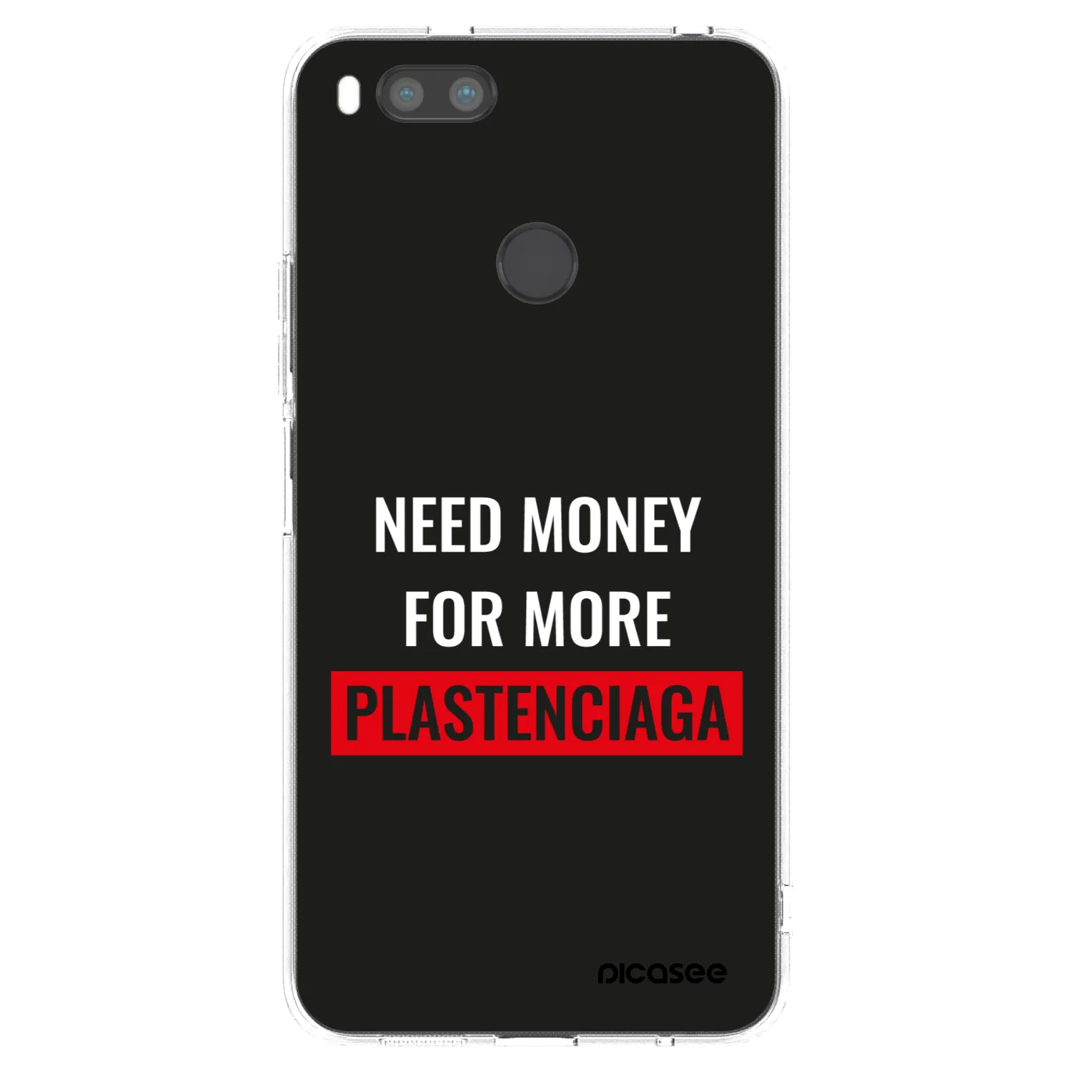 Picasee Xiaomi Mi A1 Global Hülle - Transparentes Silikon - More PLASTENCIAGA