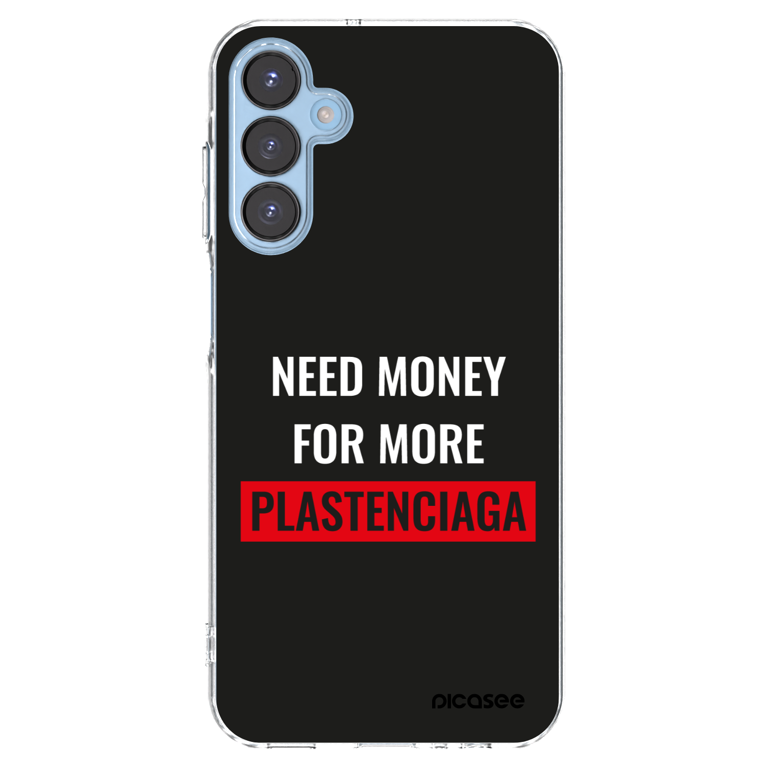 Picasee Samsung Galaxy A15 A156B 5G Hülle - Transparentes Silikon - More PLASTENCIAGA