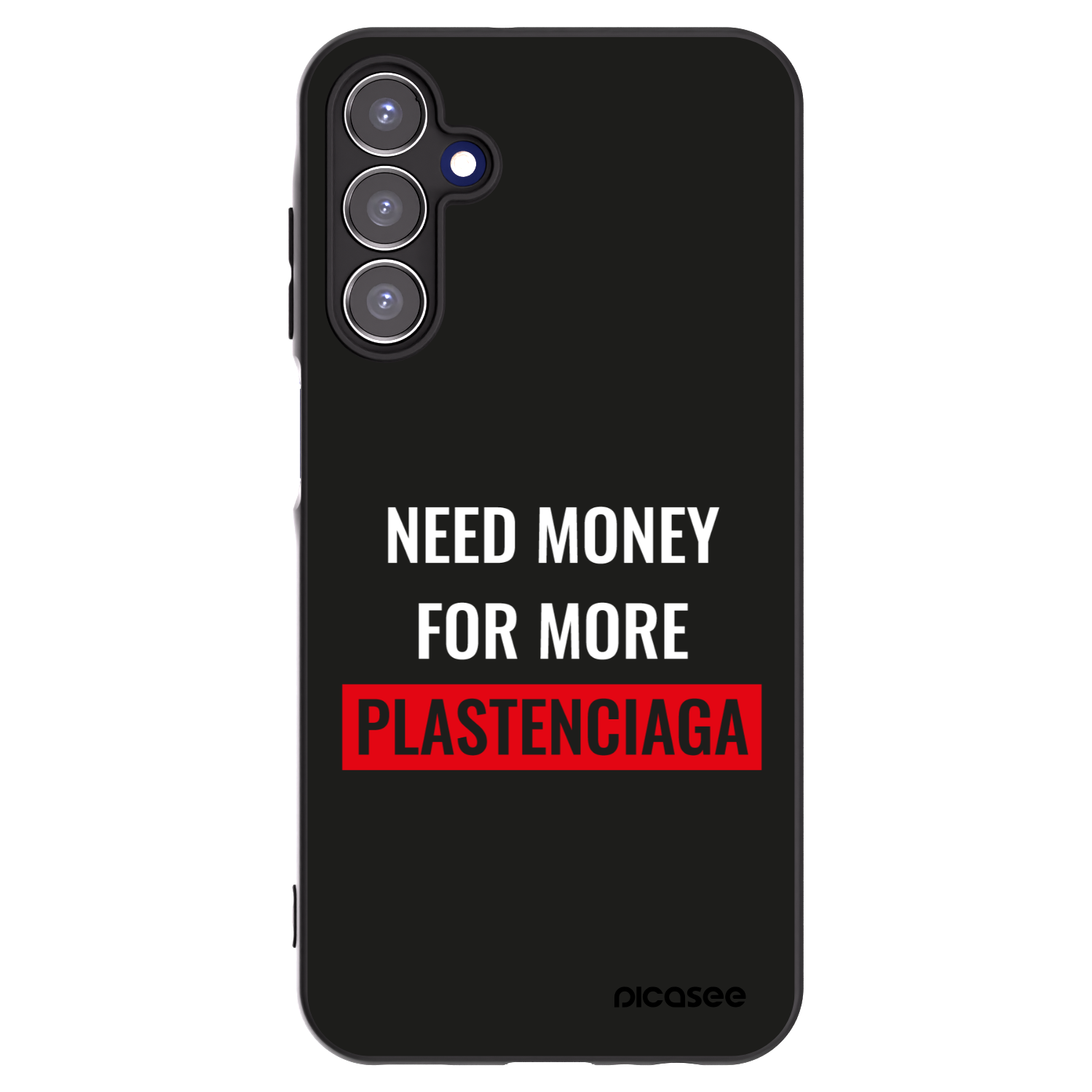 Picasee Samsung Galaxy A15 A155F 4G Hülle - Schwarzes Silikon - More PLASTENCIAGA