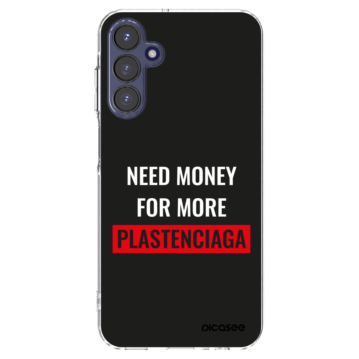 Picasee Samsung Galaxy A15 A155F 4G Hülle - Transparentes Silikon - More PLASTENCIAGA