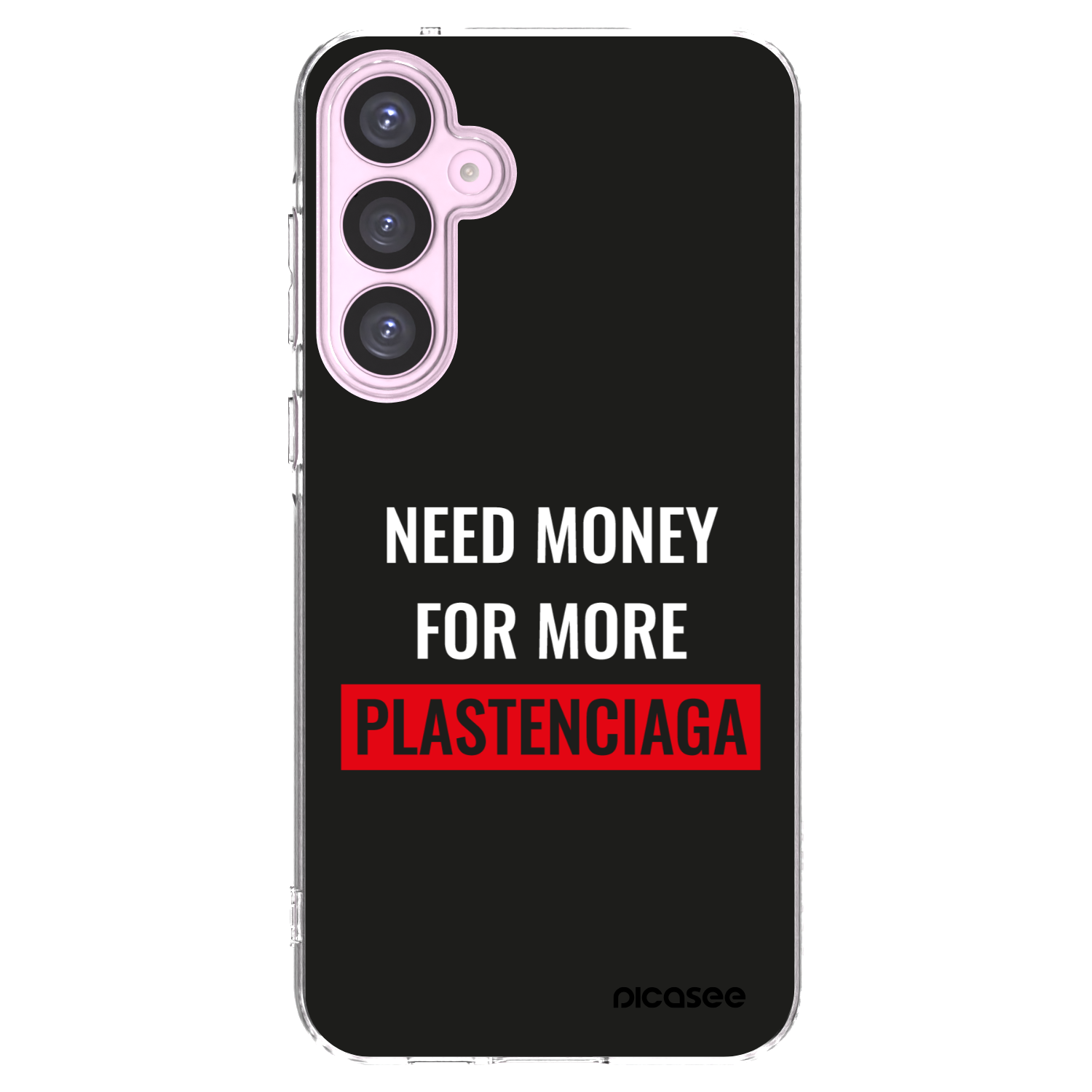 Picasee Samsung Galaxy A55 5G A556B Hülle - Transparentes Silikon - More PLASTENCIAGA