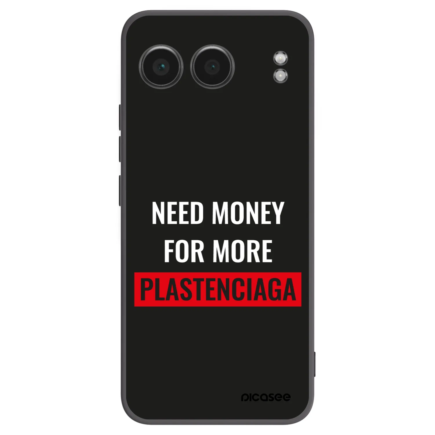 Picasee OnePlus Nord 4 Hülle - Schwarzes Silikon - More PLASTENCIAGA