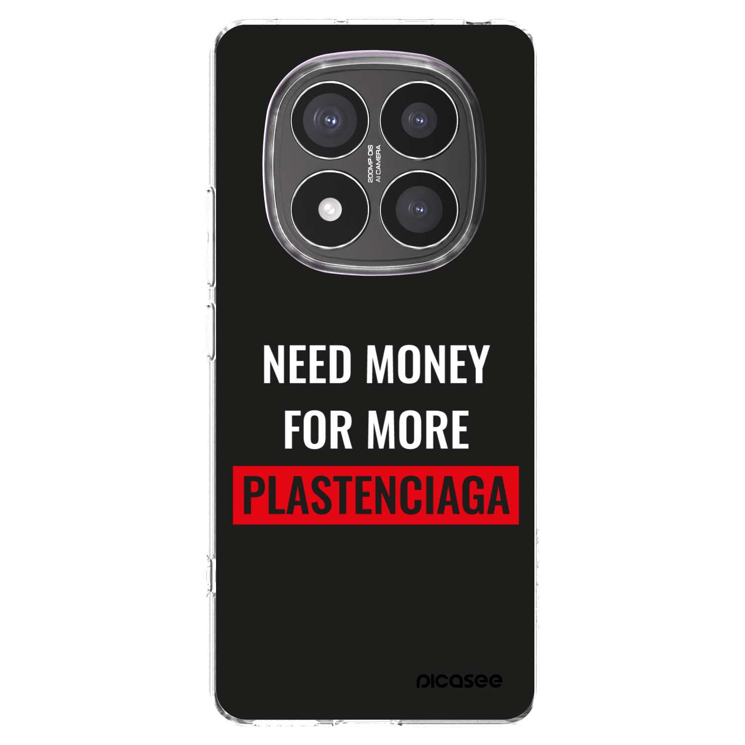 Picasee Xiaomi Redmi Note 14 Pro+ 5G Hülle - Transparentes Silikon - More PLASTENCIAGA