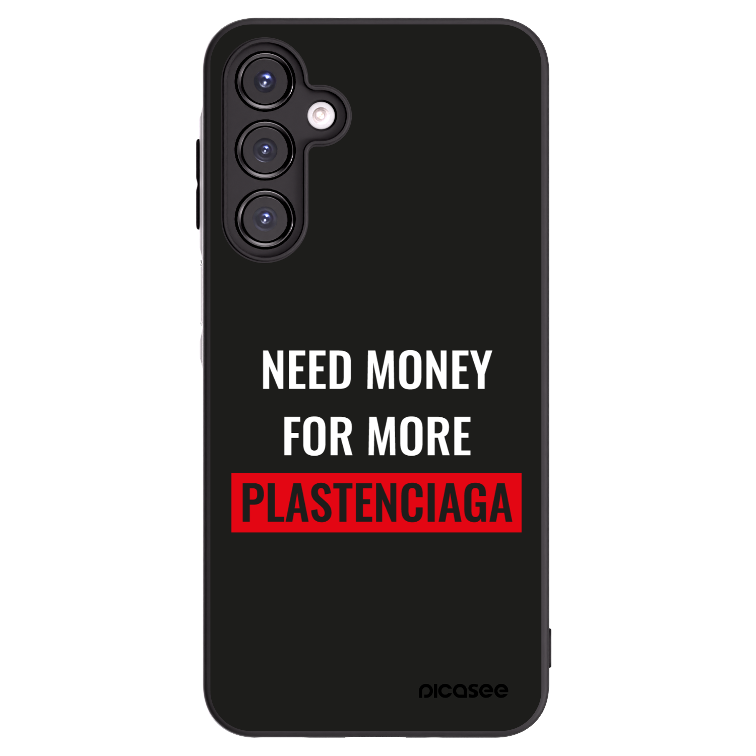 Picasee Samsung Galaxy A16 5G Hülle - Schwarzes Silikon - More PLASTENCIAGA
