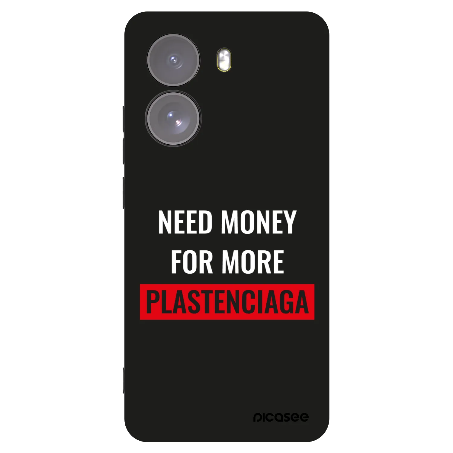 Picasee Xiaomi Poco X7 Hülle - Schwarzes Silikon - More PLASTENCIAGA
