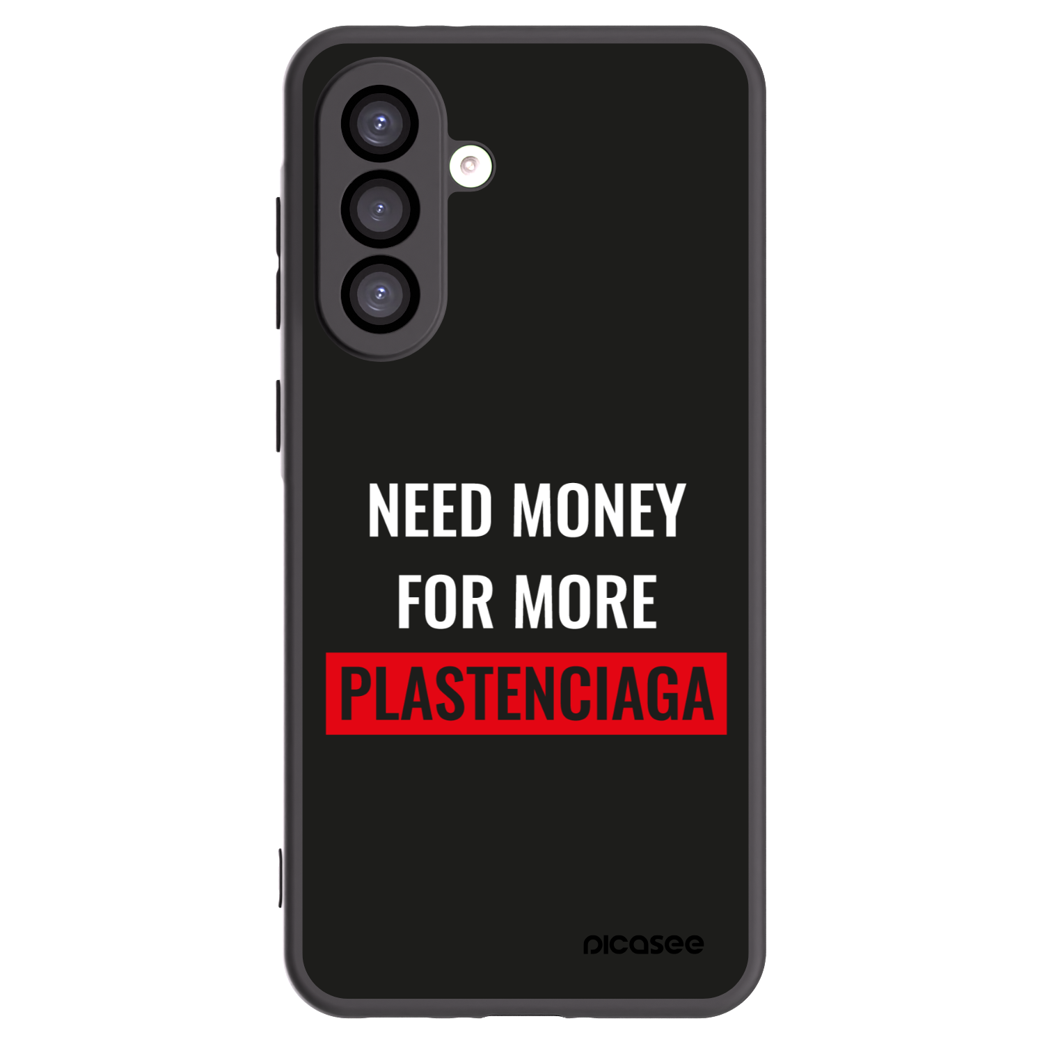 Picasee Samsung Galaxy A26 5G A266B Hülle - Schwarzes Silikon - More PLASTENCIAGA