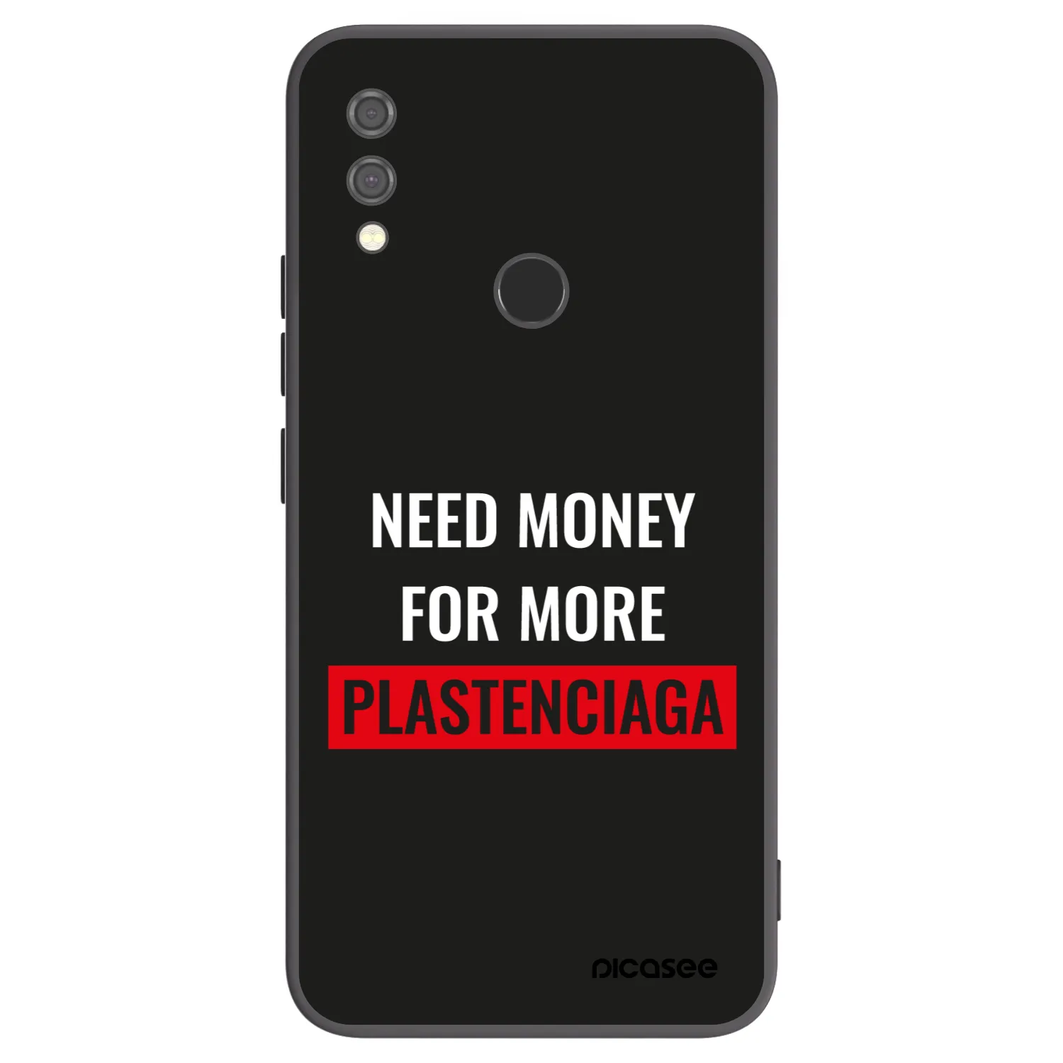 Picasee Xiaomi Redmi Note 7 Hülle - Schwarzes Silikon - More PLASTENCIAGA