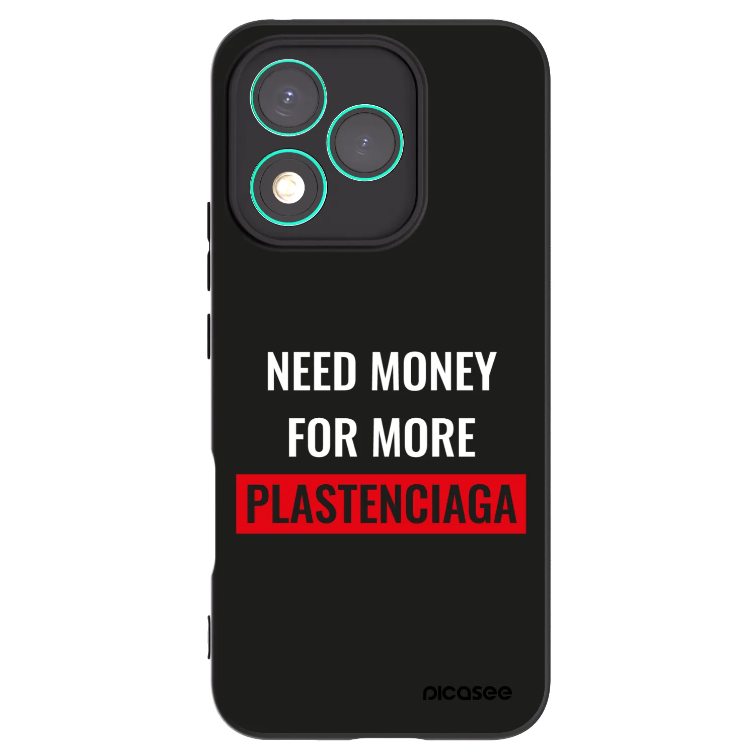 Picasee Honor 400 Lite 5G Hülle - Schwarzes Silikon - More PLASTENCIAGA
