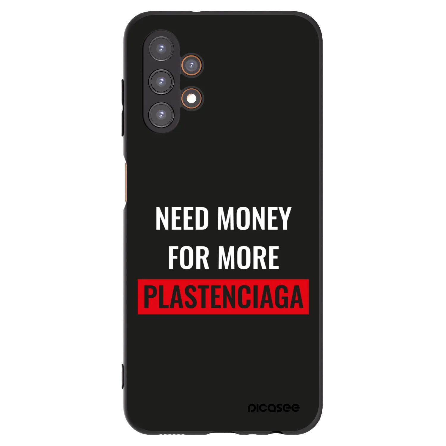 Picasee Samsung Galaxy A13 5G Hülle - Schwarzes Silikon - More PLASTENCIAGA