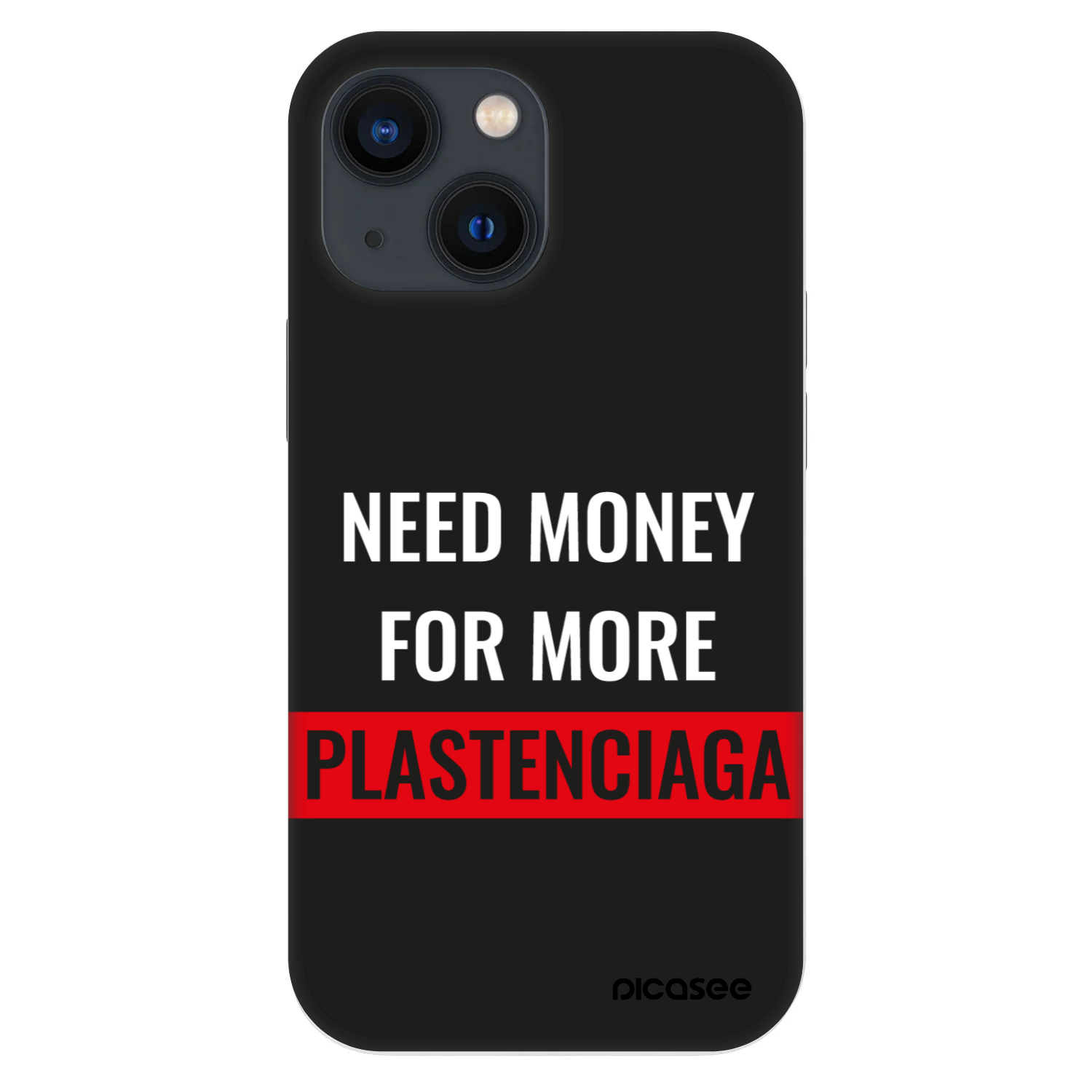 Picasee Fashion Case für Apple iPhone 13 mini - More PLASTENCIAGA