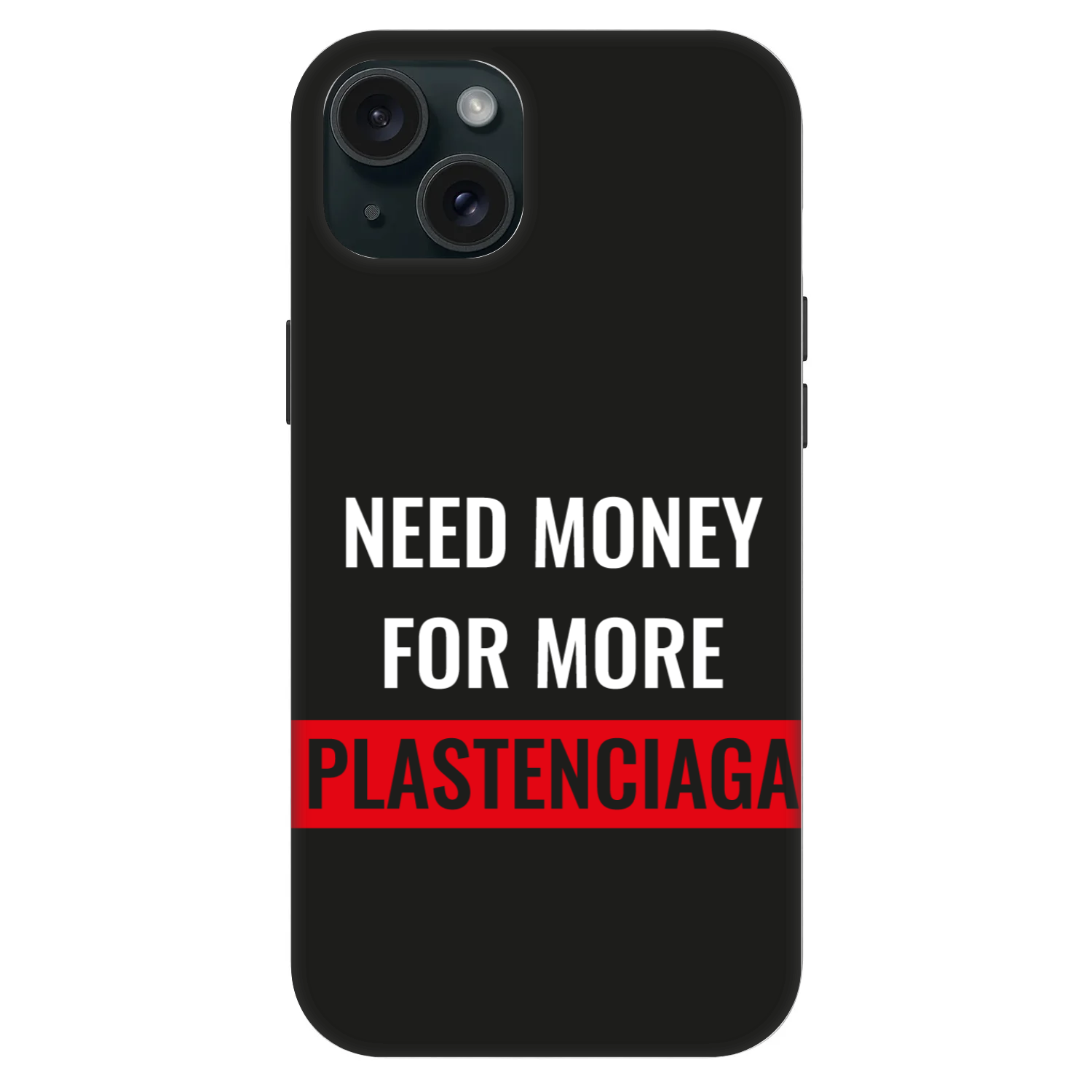 Picasee Fashion Case MagSafe für Apple iPhone 15 Plus - More PLASTENCIAGA