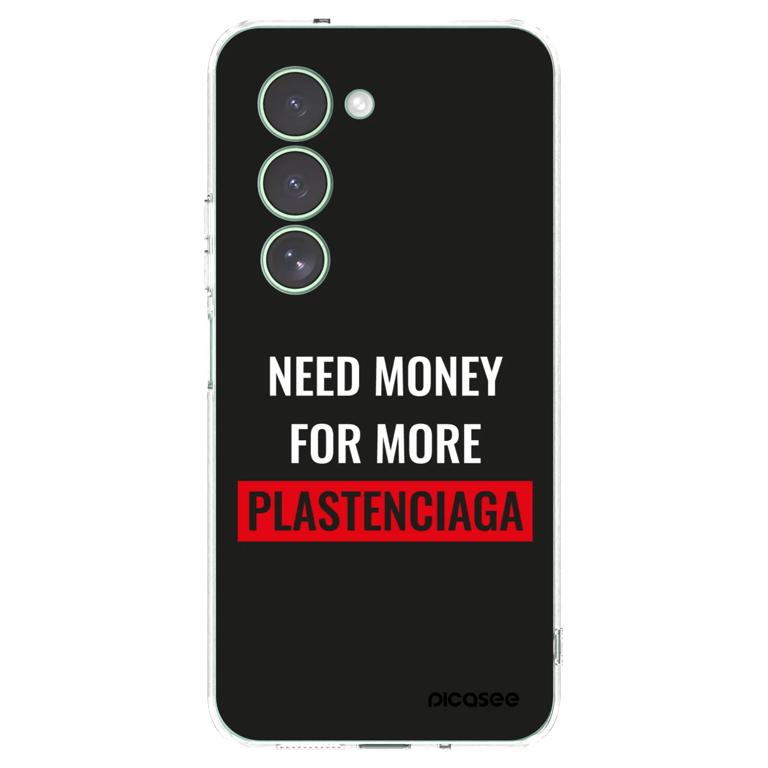 Picasee Xiaomi Redmi 15 5G Hülle - Transparentes Silikon - More PLASTENCIAGA