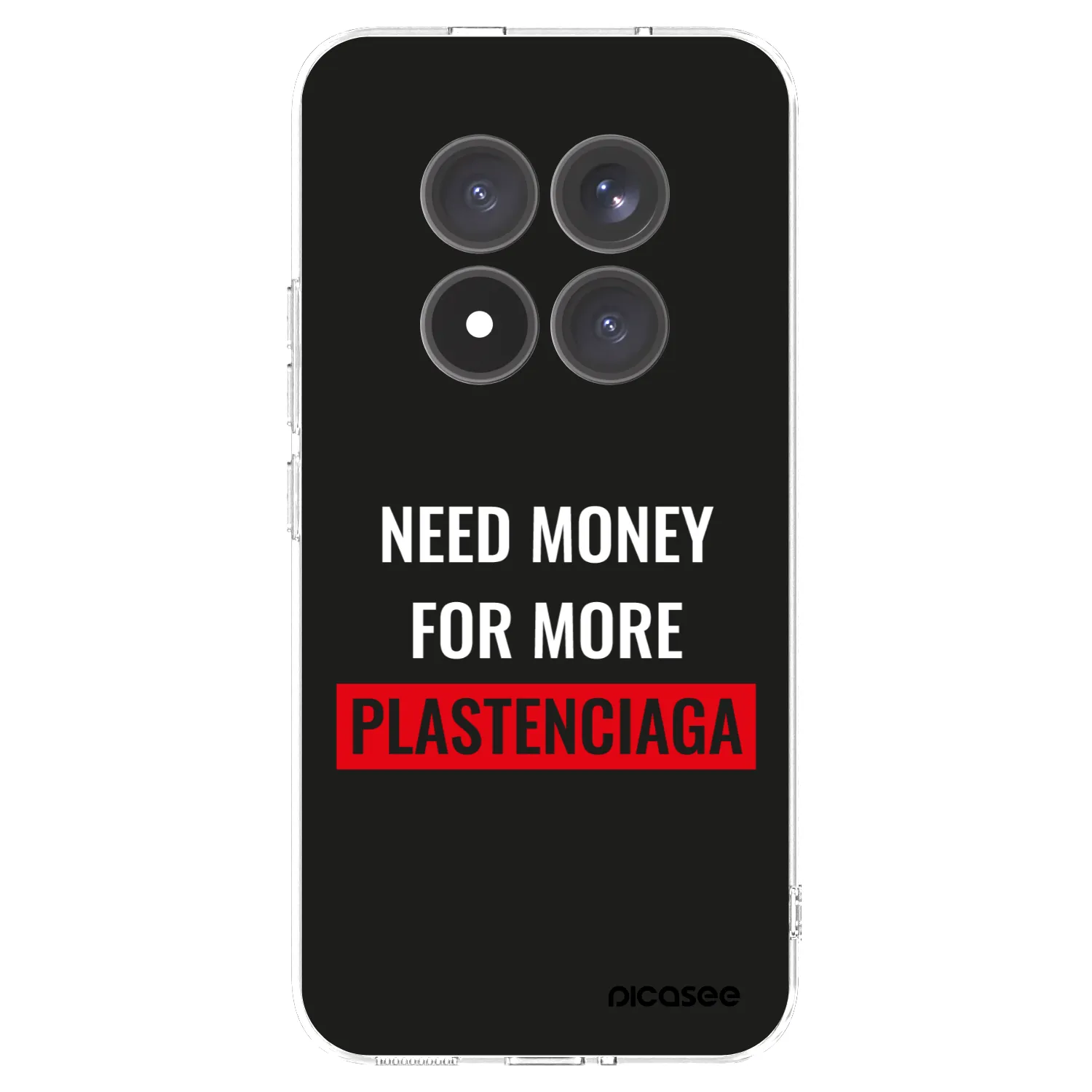 Picasee Xiaomi Redmi Note 15 Pro+ Hülle - Transparentes Silikon - More PLASTENCIAGA