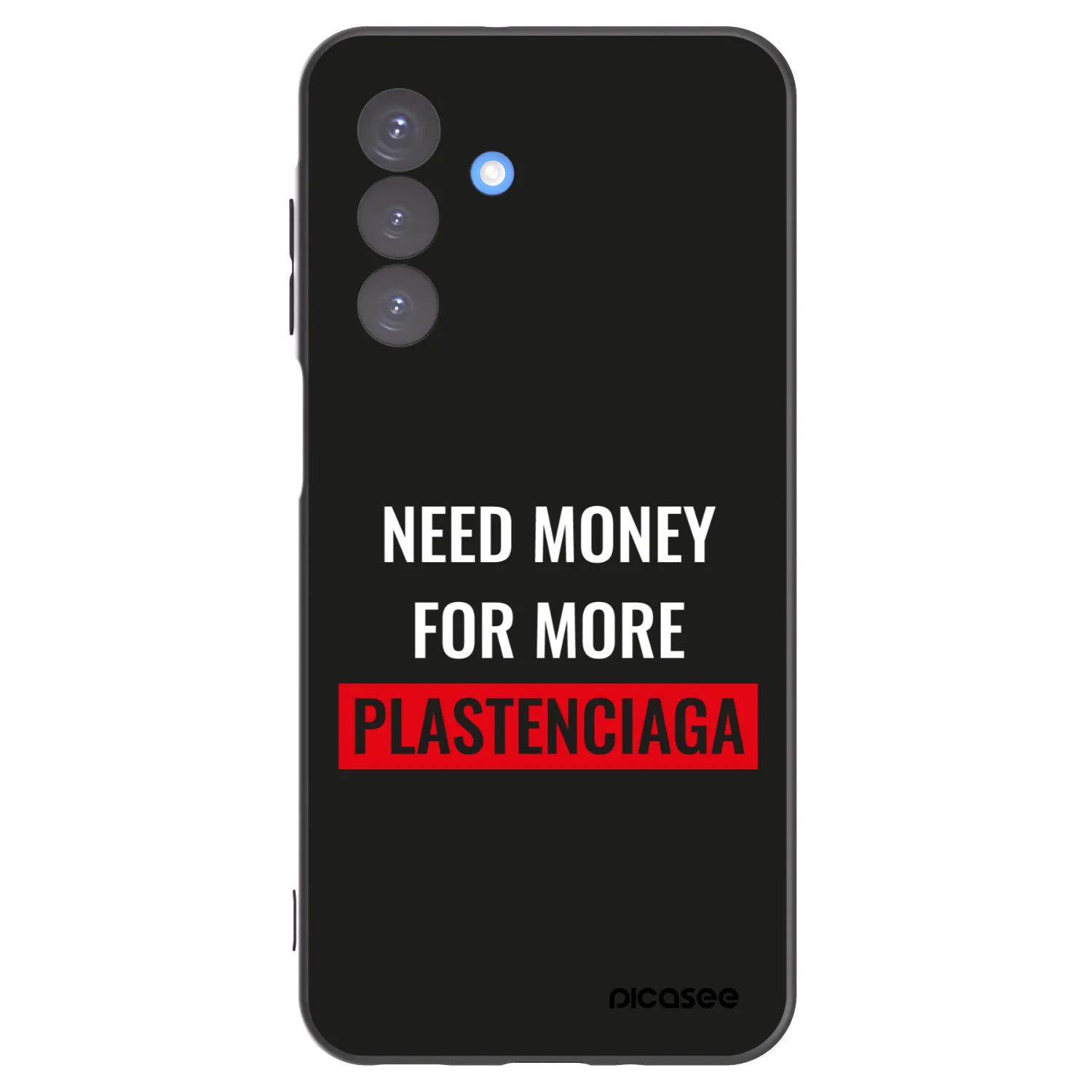 Picasee Samsung Galaxy A17 5G Hülle - Schwarzes Silikon - More PLASTENCIAGA