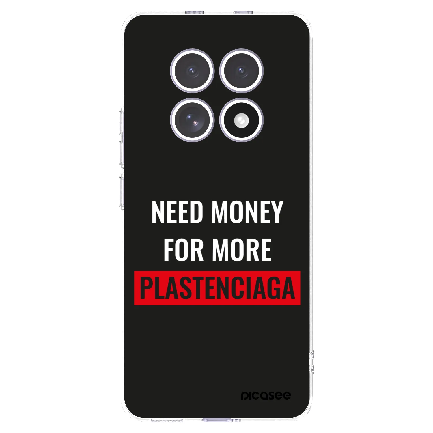 Picasee Xiaomi Redmi Note 15 Hülle - Transparentes Silikon - More PLASTENCIAGA