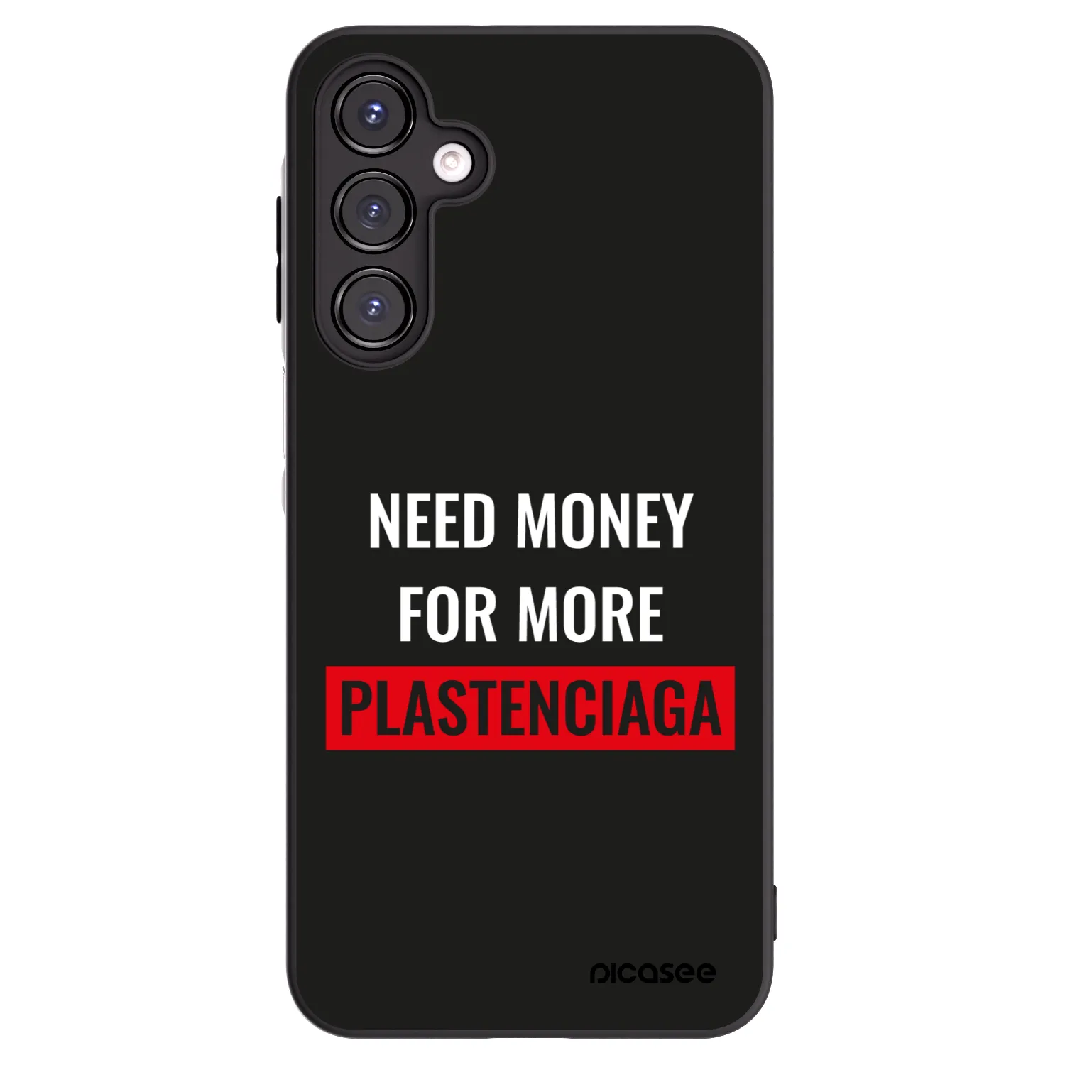 Picasee Samsung Galaxy A16 4G Hülle - Schwarzes Silikon - More PLASTENCIAGA