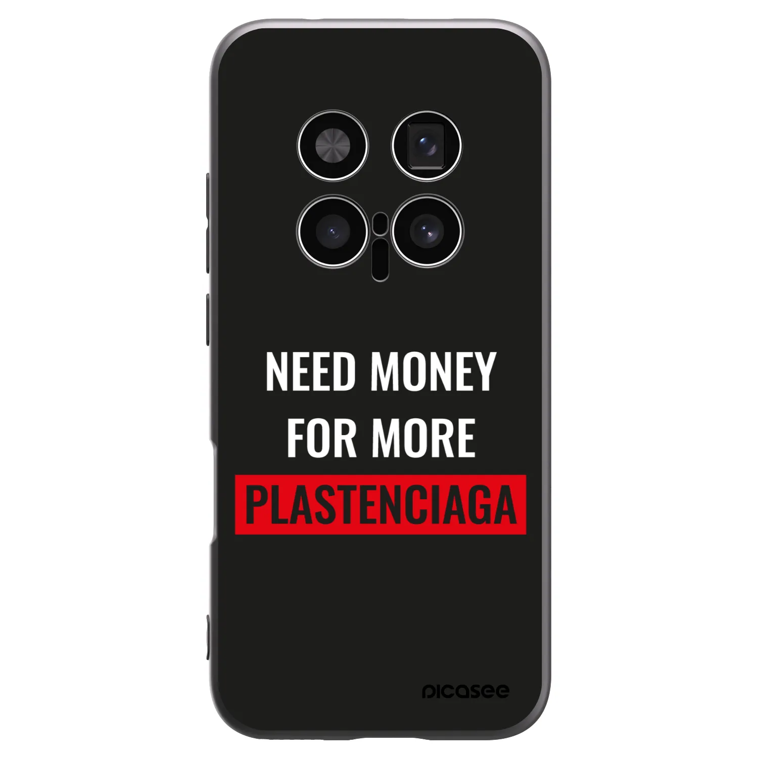 Picasee Honor Magic8 Pro 5G Hülle - Schwarzes Silikon - More PLASTENCIAGA