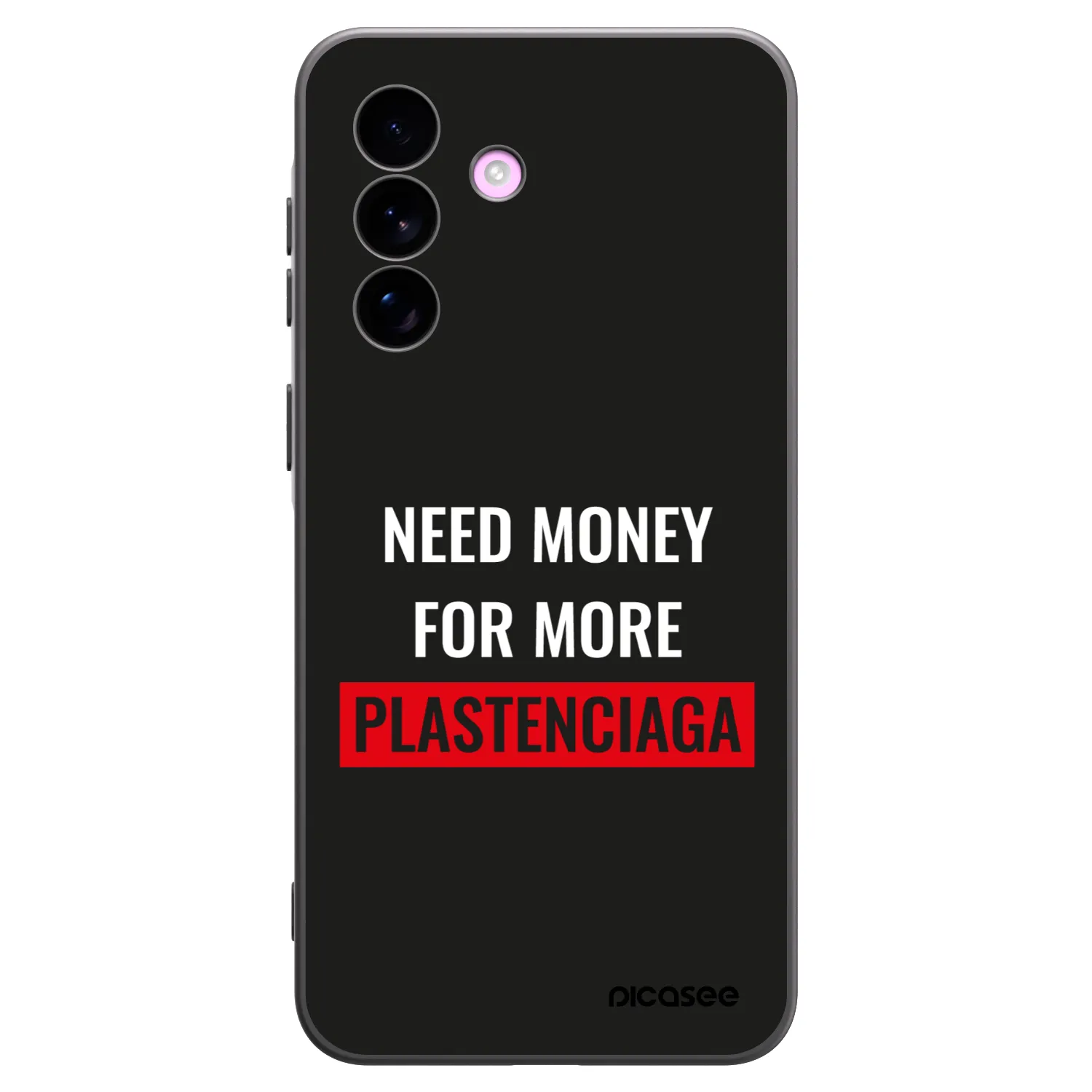 Picasee Samsung Galaxy A57 5G Hülle - Schwarzes Silikon - More PLASTENCIAGA