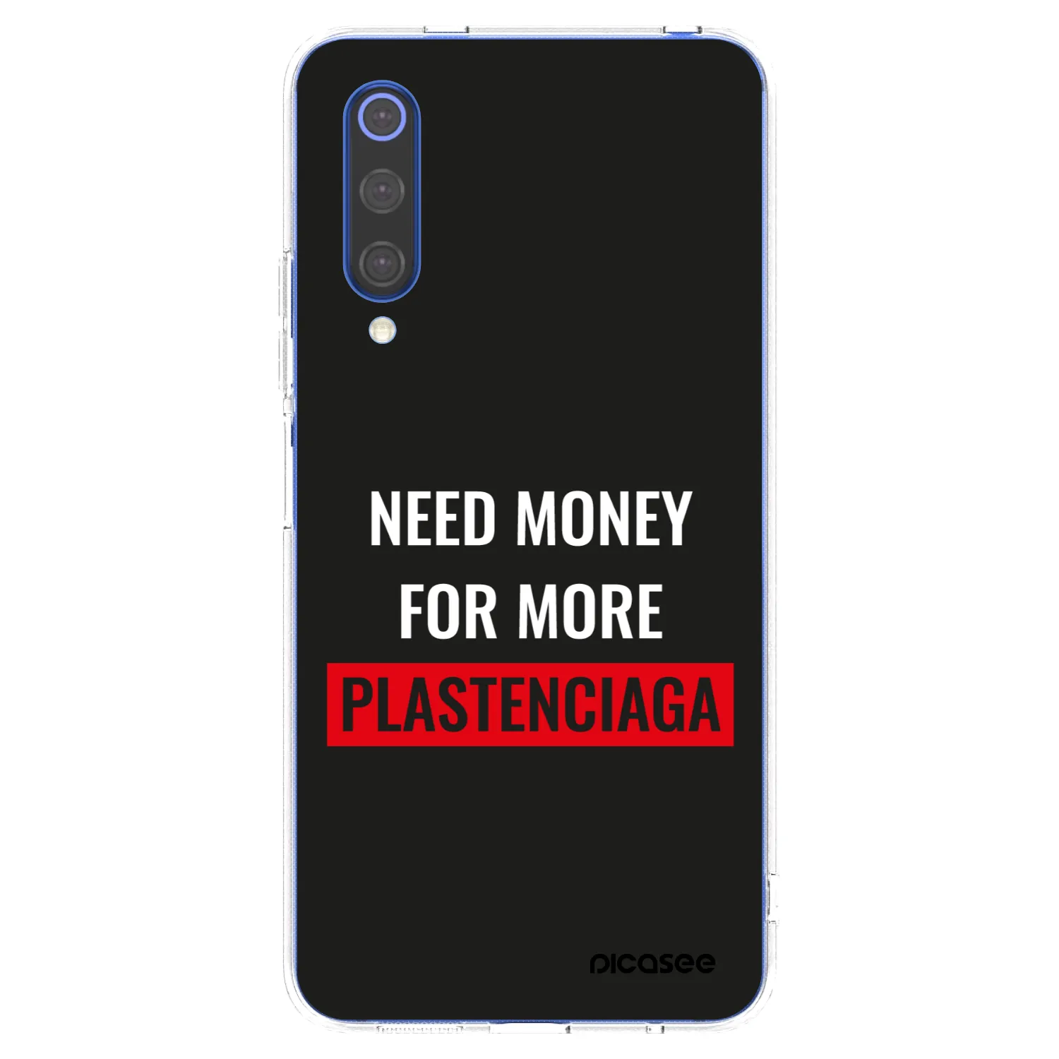 Picasee Xiaomi Mi 9 SE Hülle - Transparentes Silikon - More PLASTENCIAGA