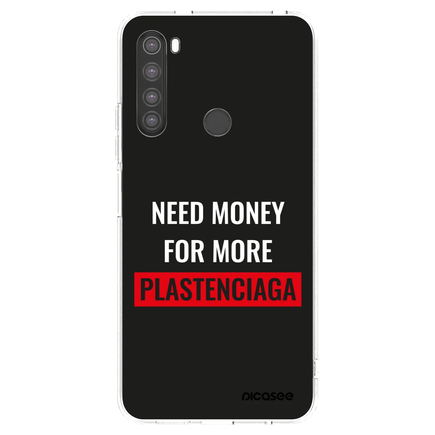 Picasee Xiaomi Redmi Note 8 Hülle - Transparentes Silikon - More PLASTENCIAGA