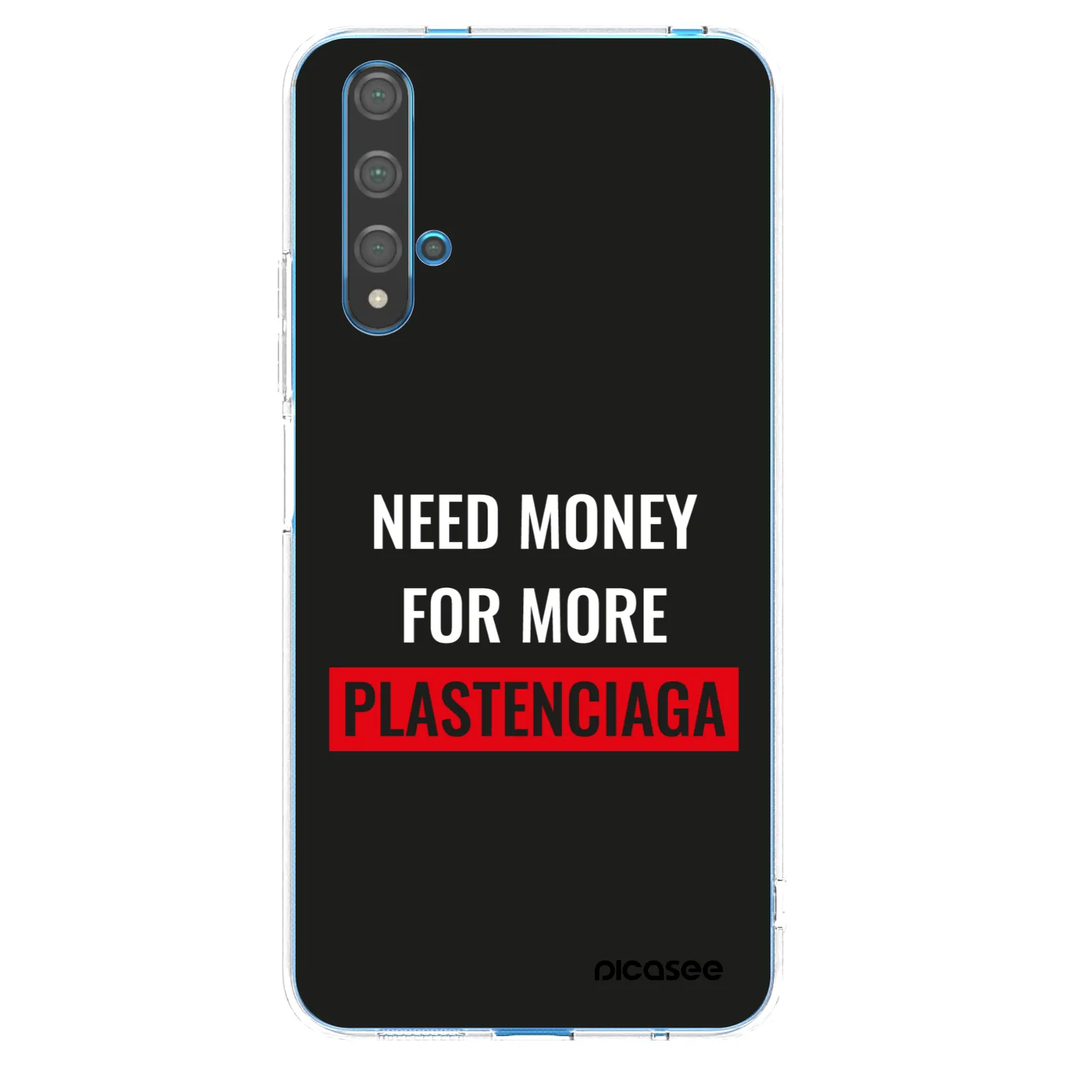 Picasee Huawei Nova 5T Hülle - Transparentes Silikon - More PLASTENCIAGA