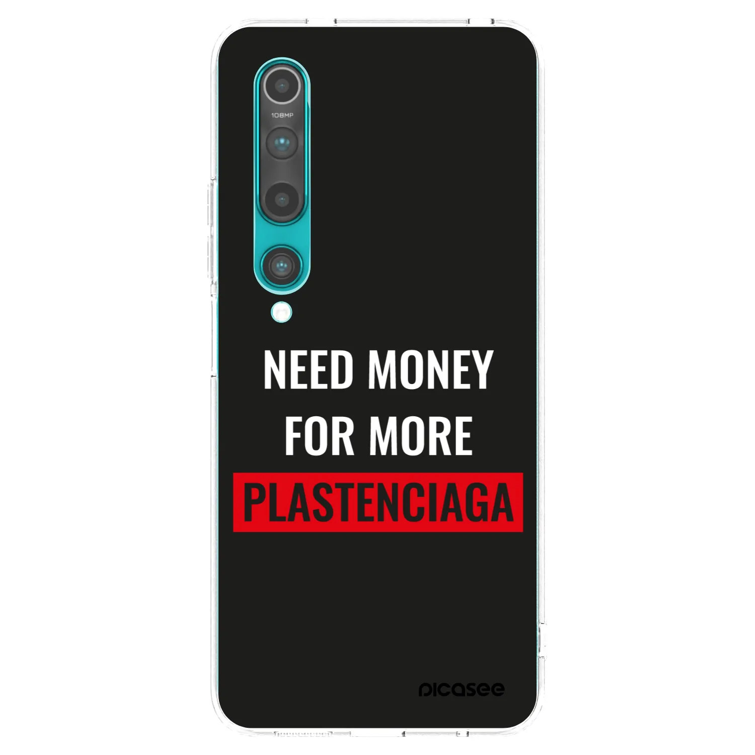 Picasee Xiaomi Mi 10 Hülle - Transparentes Silikon - More PLASTENCIAGA