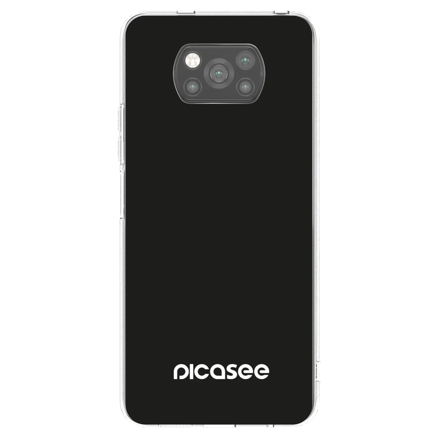 Picasee Xiaomi Poco X3 Hülle - Schwarzes Silikon - Picasee