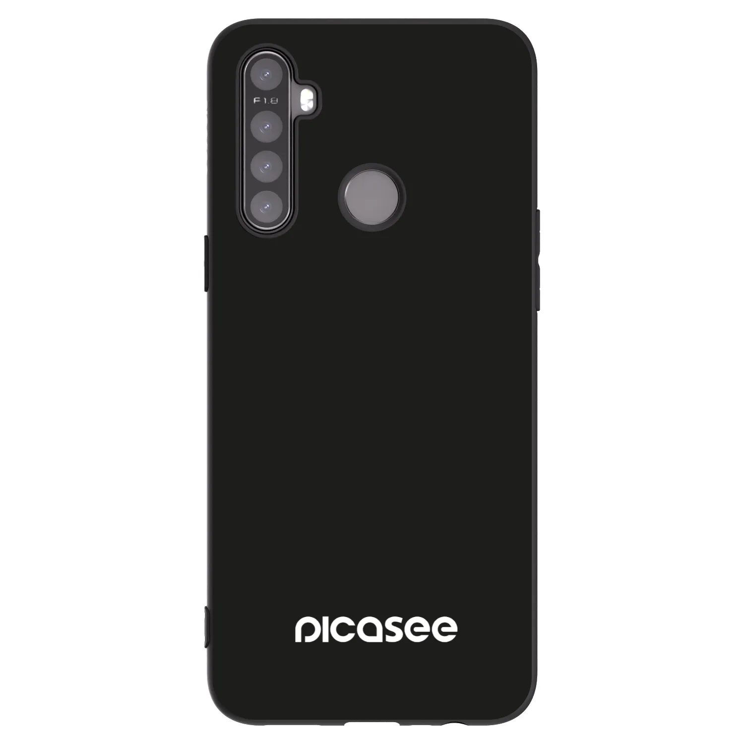 Picasee Realme 6i Hülle - Schwarzes Silikon - Picasee