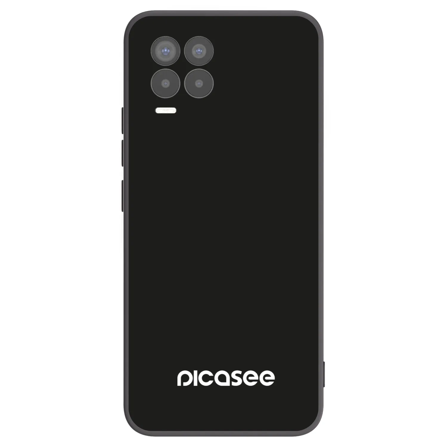Picasee Realme 8 Pro Hülle - Schwarzes Silikon - Picasee