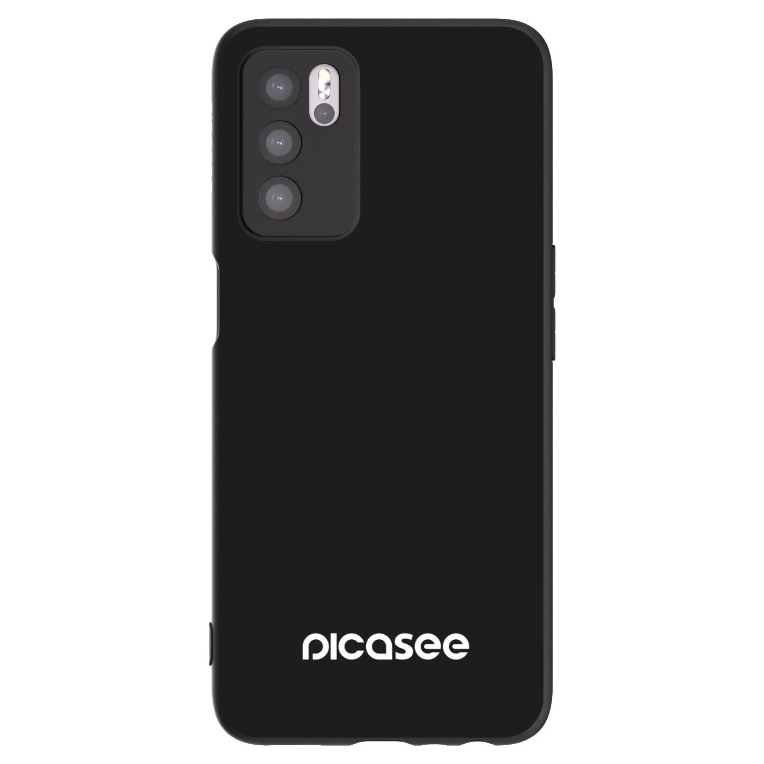 Picasee OPPO A16s Hülle - Schwarzes Silikon - Picasee