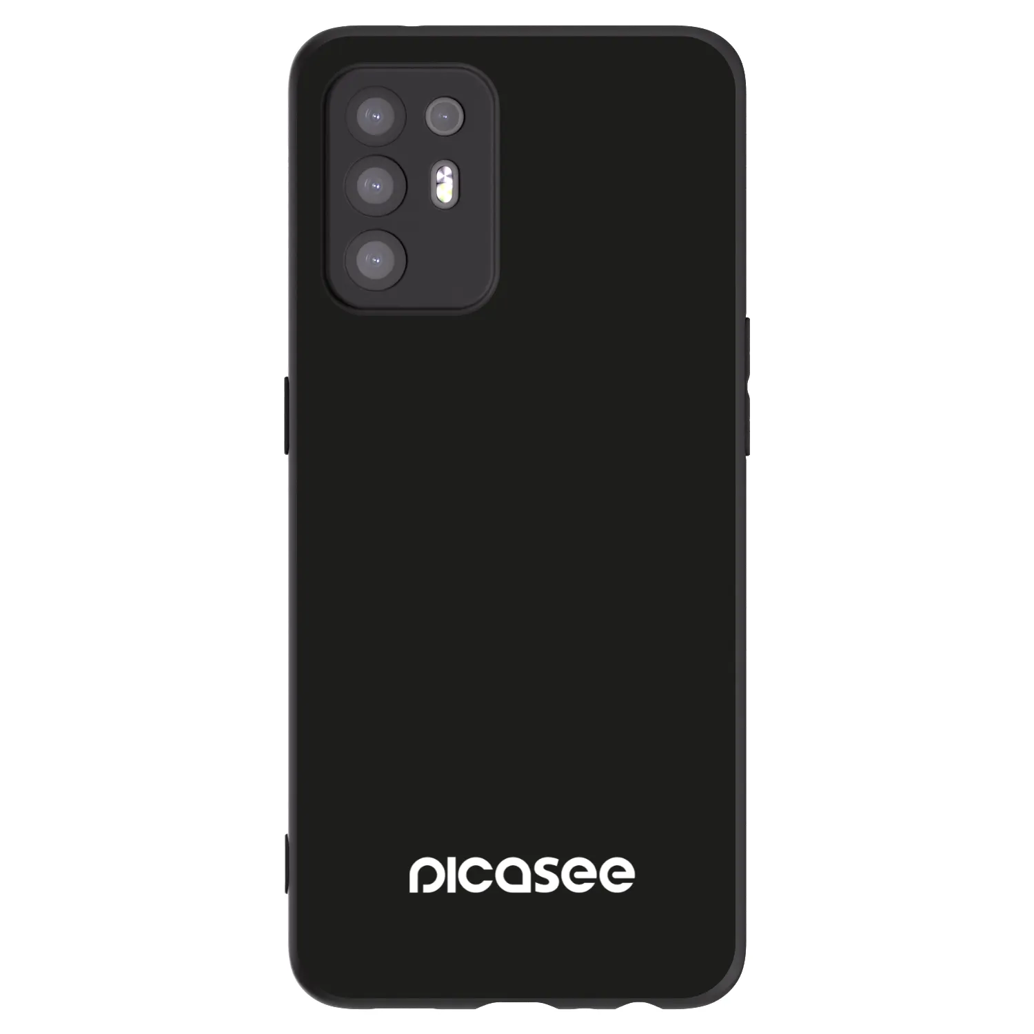 Picasee OPPO A94 5G Hülle - Schwarzes Silikon - Picasee