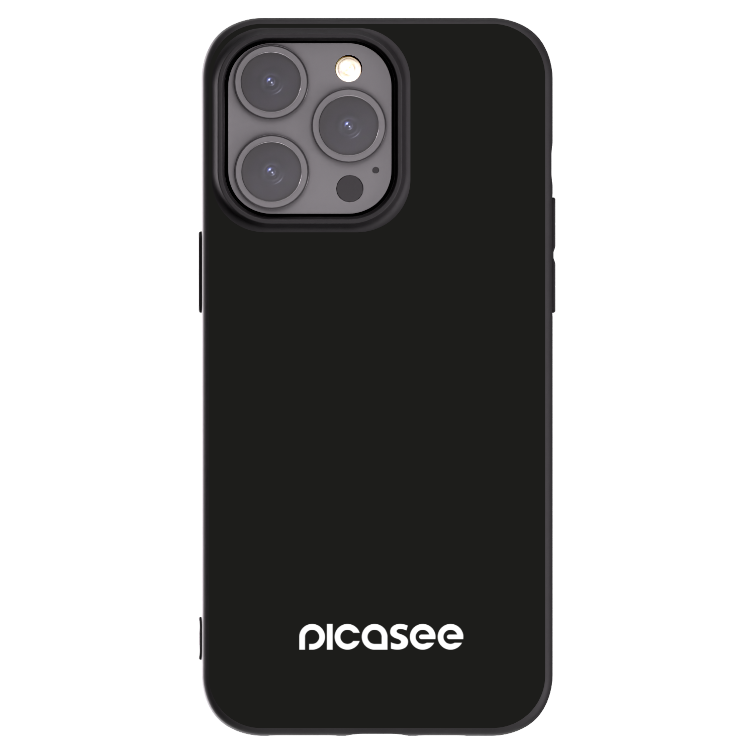 Picasee Apple iPhone 15 Pro Max Hülle - Schwarzes Silikon - Picasee