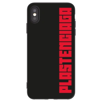Picasee Apple iPhone XS Max Hülle - Schwarzes Silikon - Plastenciaga