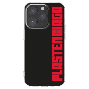Picasee Apple iPhone 15 Pro Hülle - Transparentes Silikon - Plastenciaga