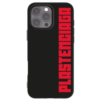 Picasee Apple iPhone 16 Pro Max Hülle - Schwarzes Silikon - Plastenciaga